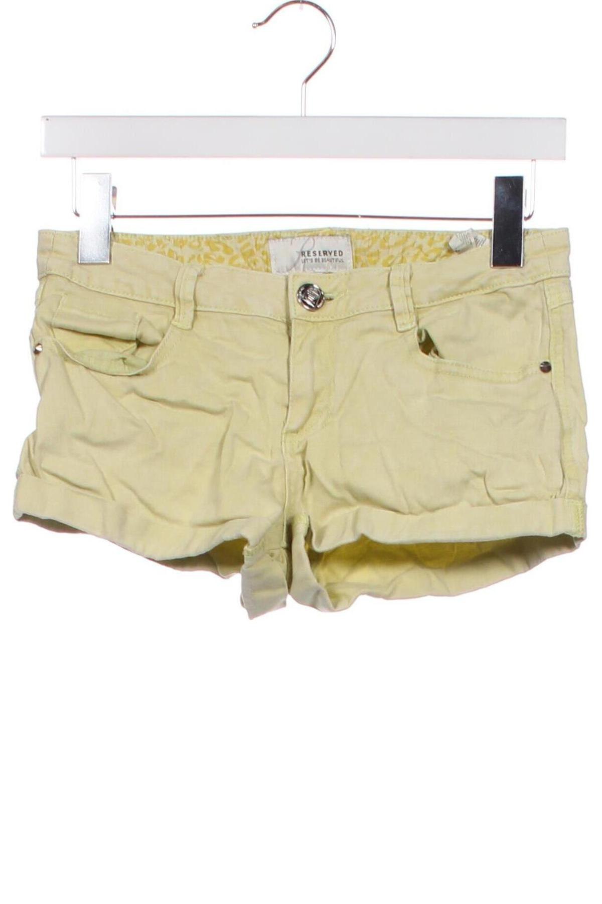 Damen Shorts Reserved, Größe XS, Farbe Gelb, Preis 5,99 €