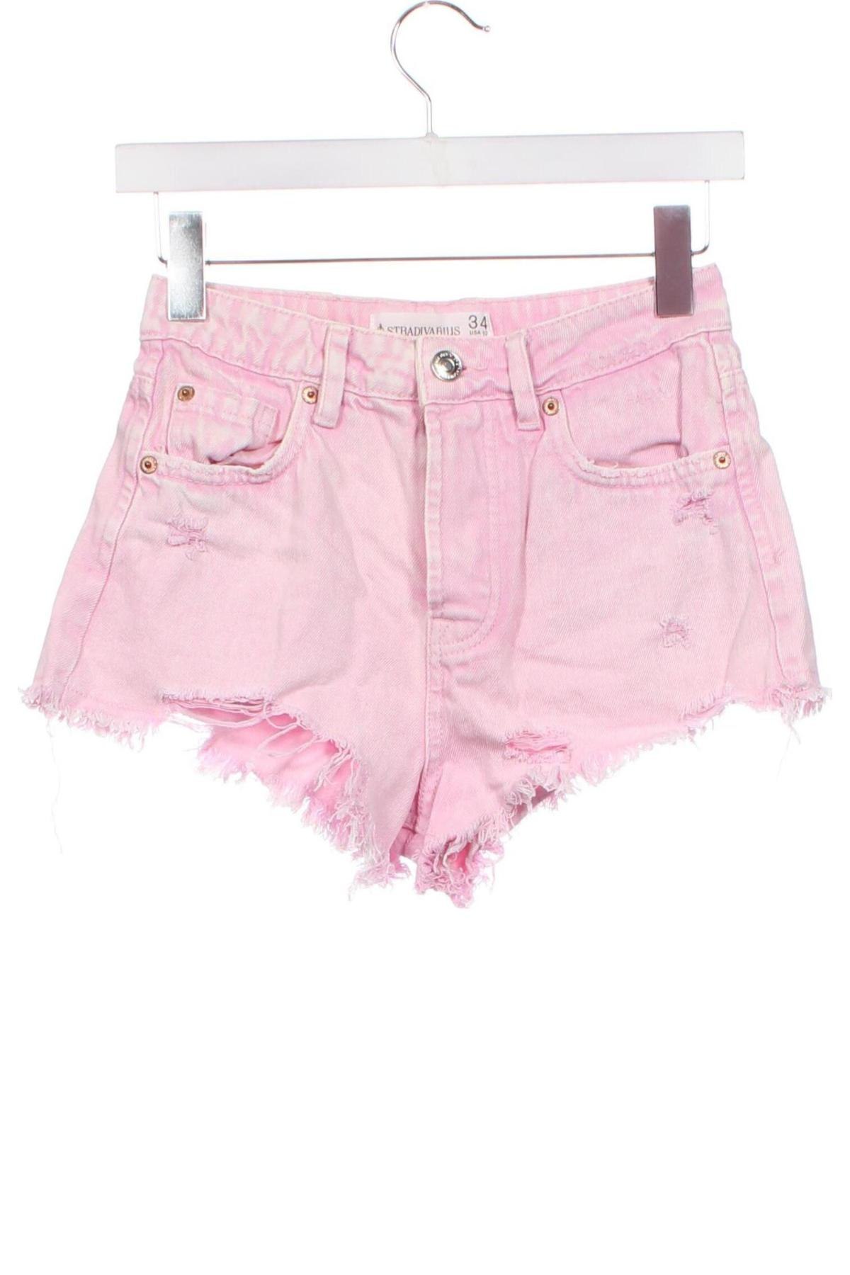 Damen Shorts Stradivarius, Größe XS, Farbe Rosa, Preis 8,18 €