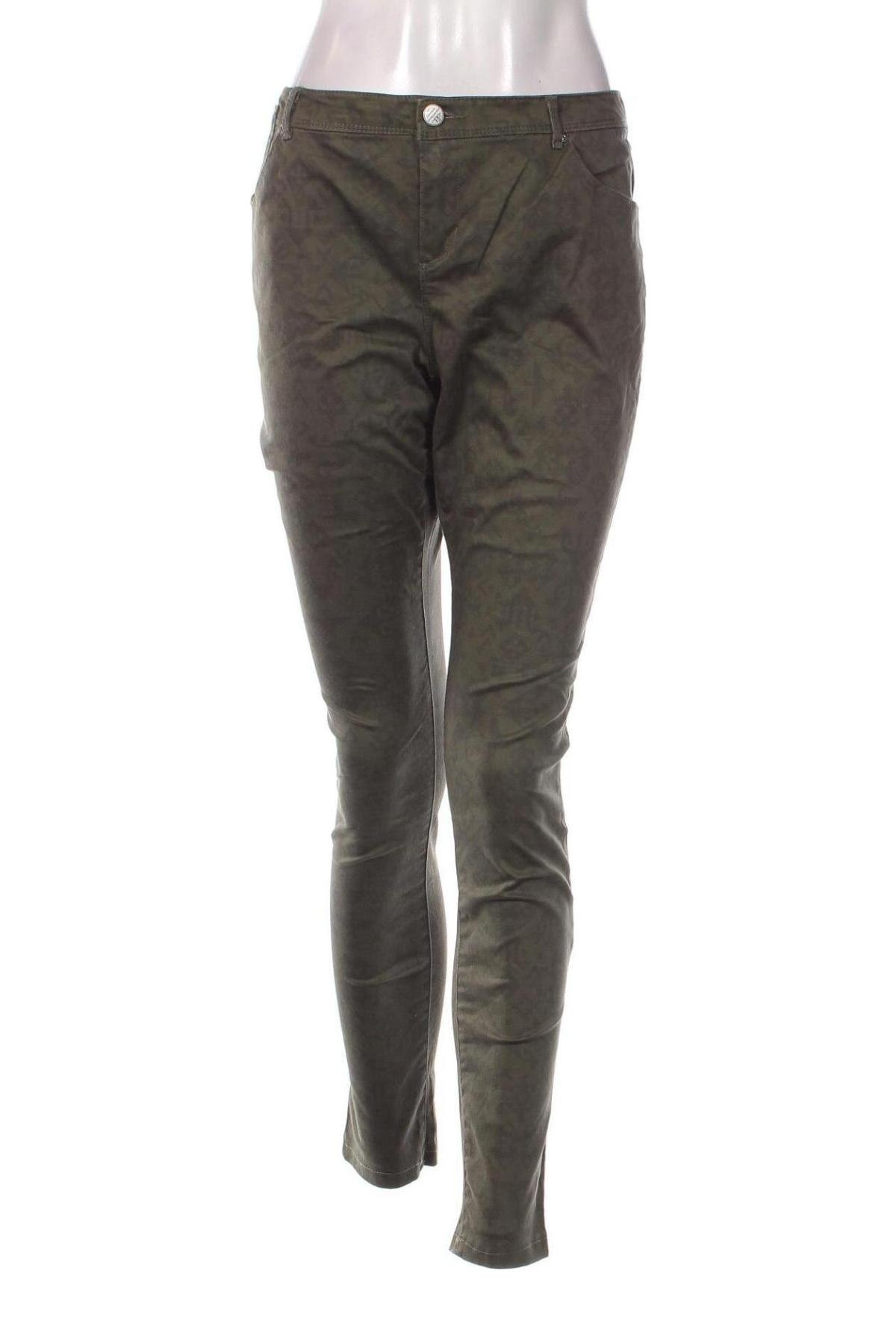 Pantaloni de femei Clockhouse, Mărime XL, Culoare Verde, Preț 95,99 Lei