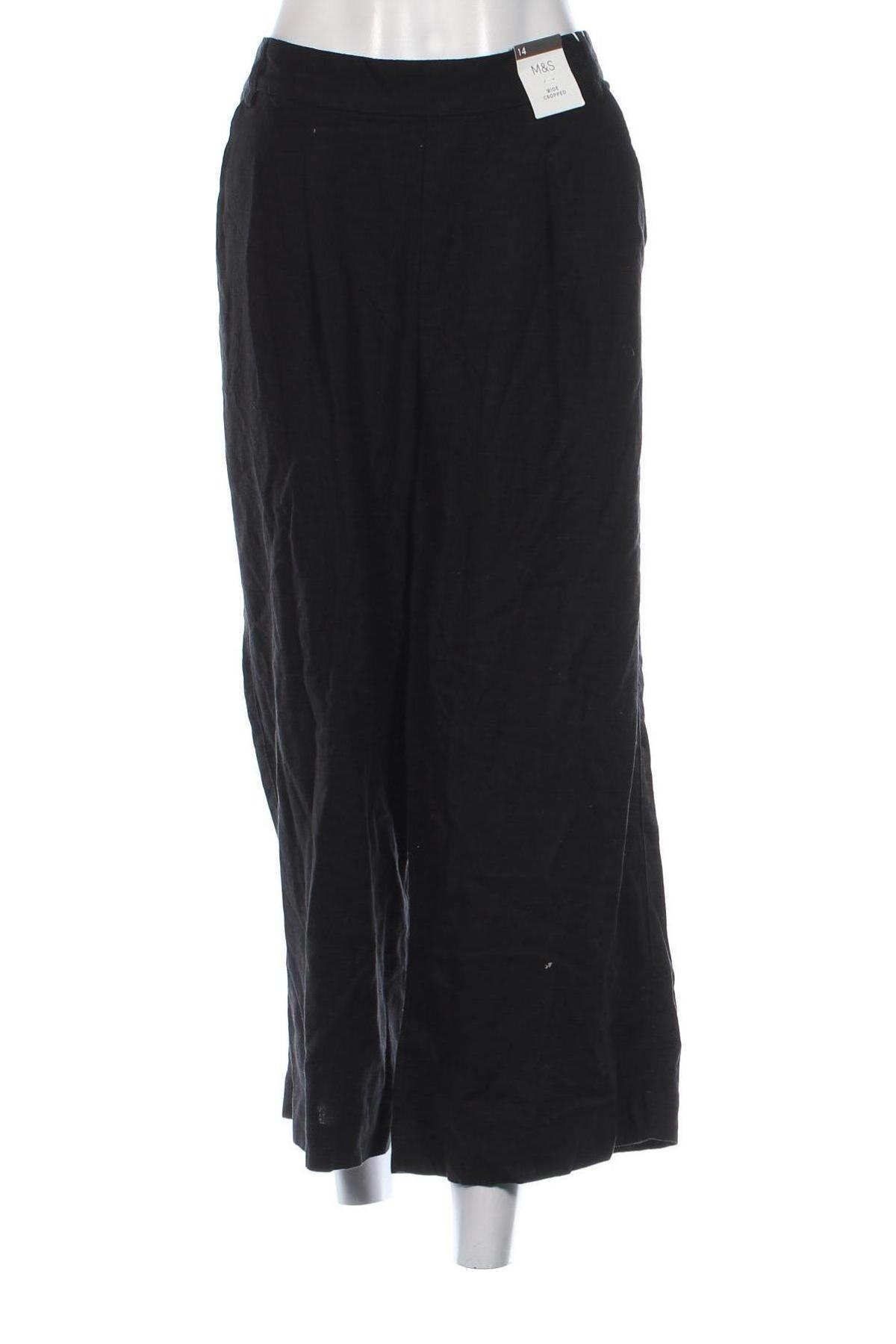 Pantaloni de femei Marks & Spencer, Mărime L, Culoare Negru, Preț 111,99 Lei