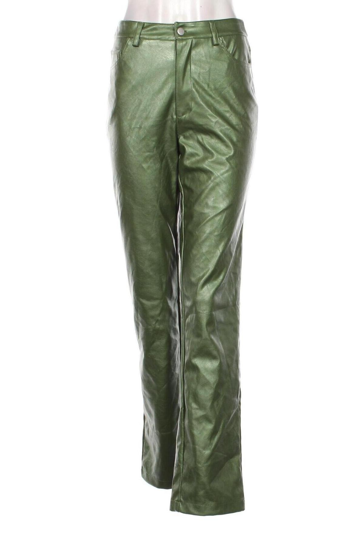 Pantaloni de femei NA-KD, Mărime S, Culoare Verde, Preț 54,99 Lei