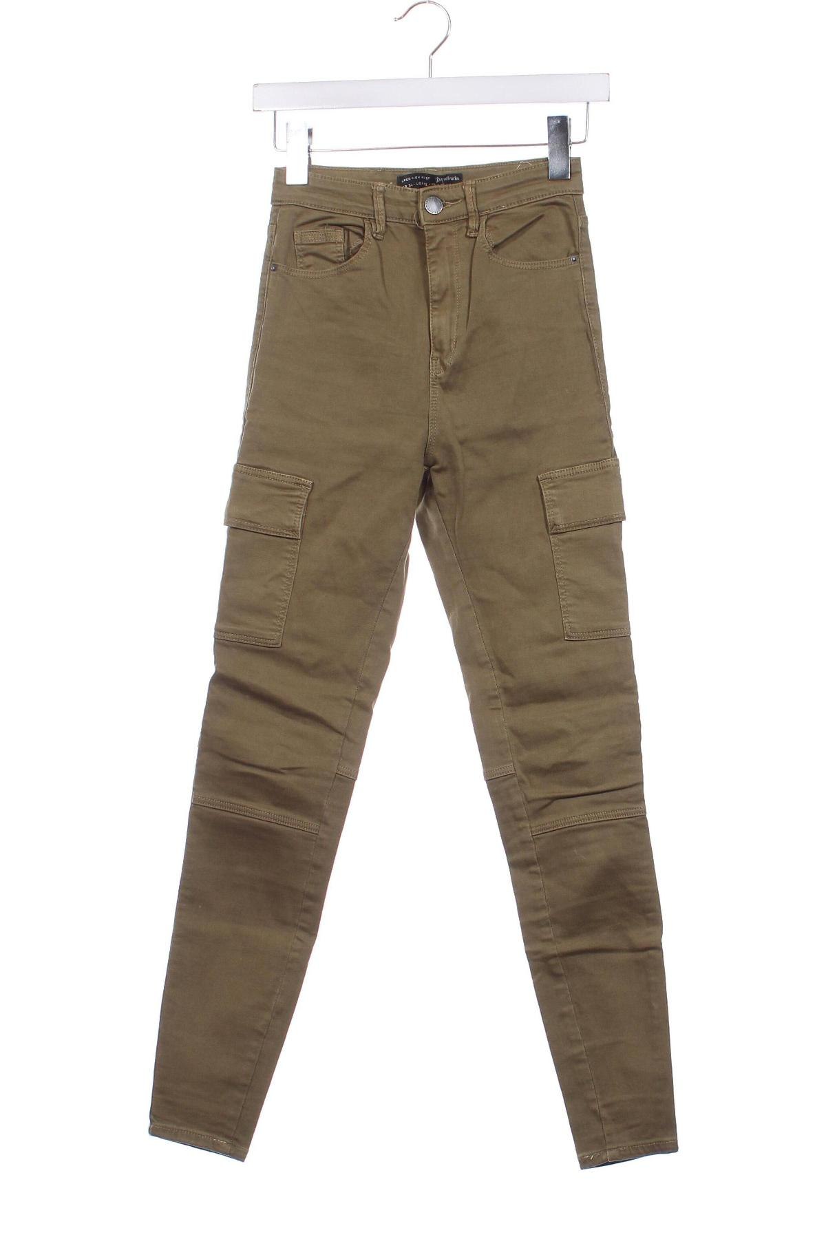 Pantaloni de femei Stradivarius, Mărime XS, Culoare Verde, Preț 44,99 Lei