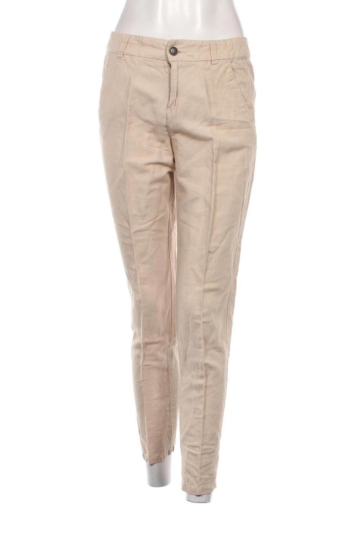 Pantaloni de femei United Colors Of Benetton, Mărime S, Culoare Bej, Preț 62,99 Lei