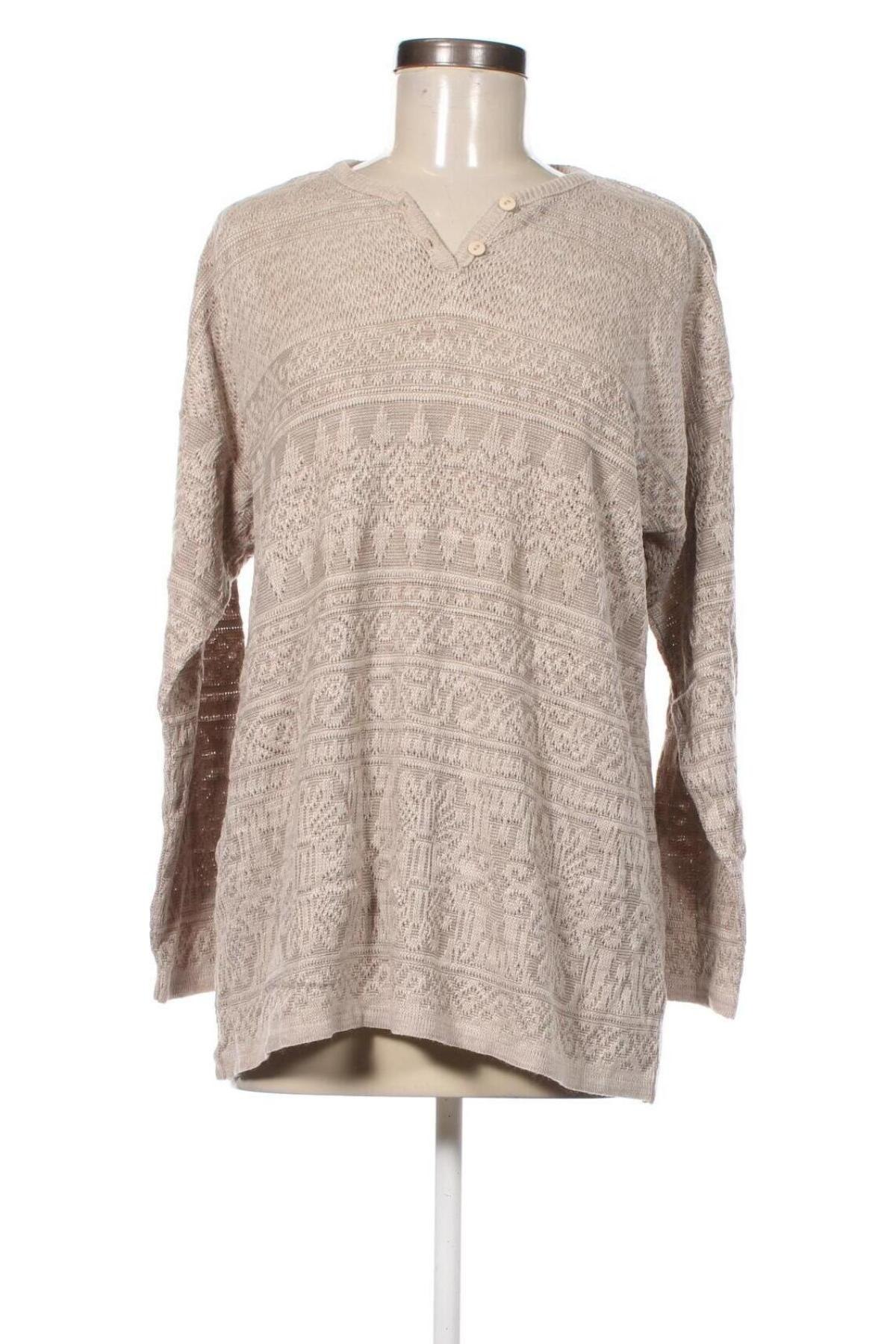 Damenpullover, Größe L, Farbe Beige, Preis 4,99 €