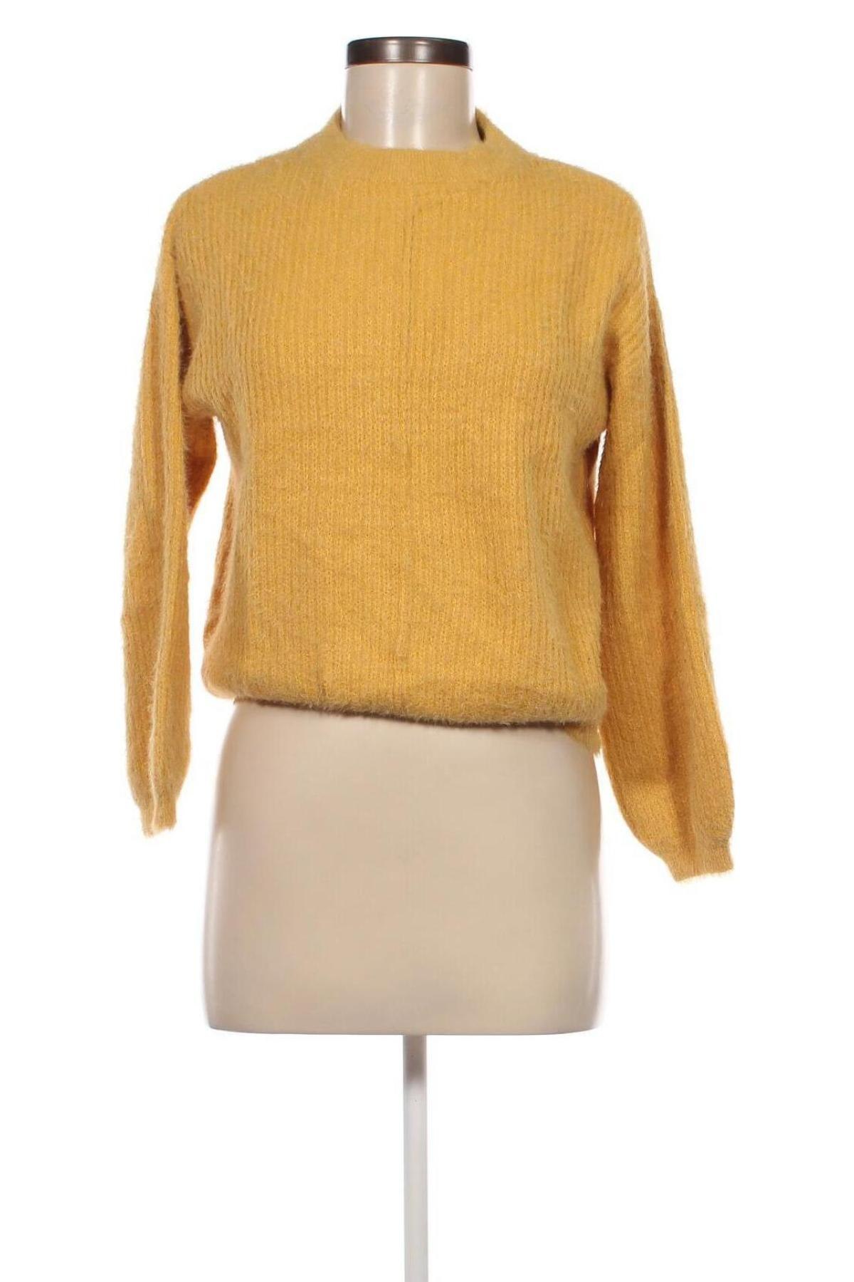 Damski sweter Bershka, Rozmiar S, Kolor Żółty, Cena 53,93 zł