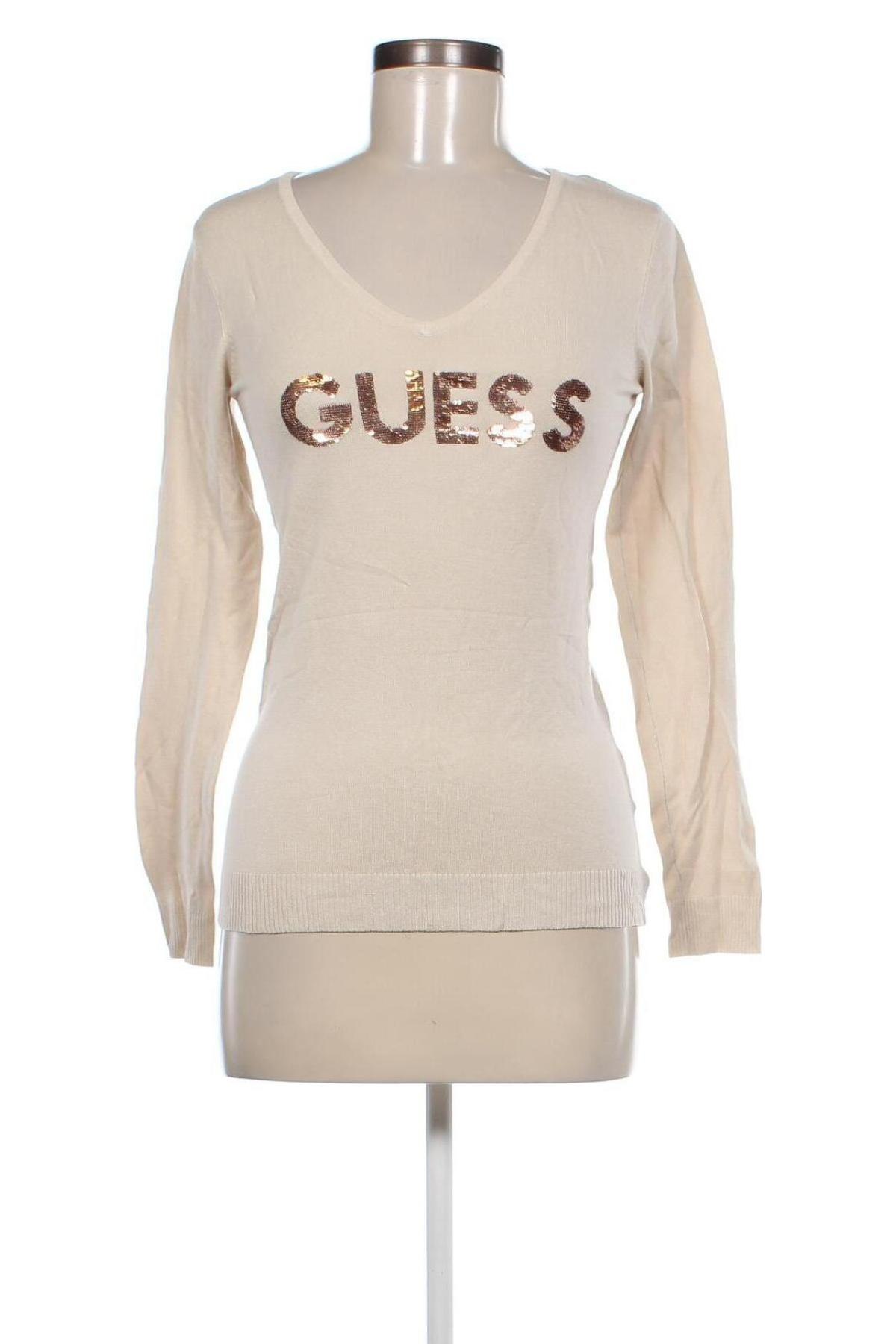 Pulover de femei Guess, Mărime M, Culoare Bej, Preț 145,99 Lei