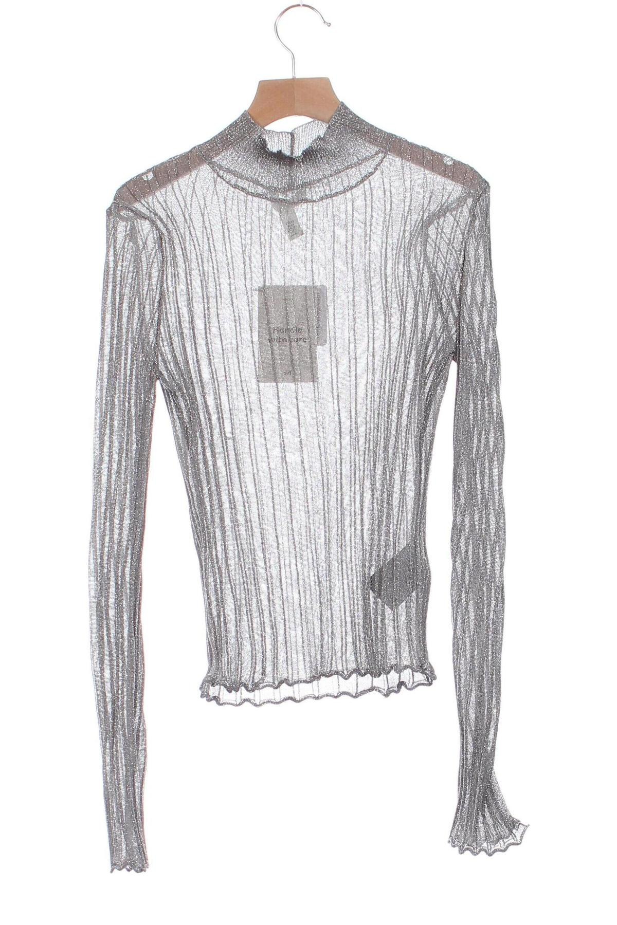 Damenpullover H&M, Größe XS, Farbe Silber, Preis 16,99 €