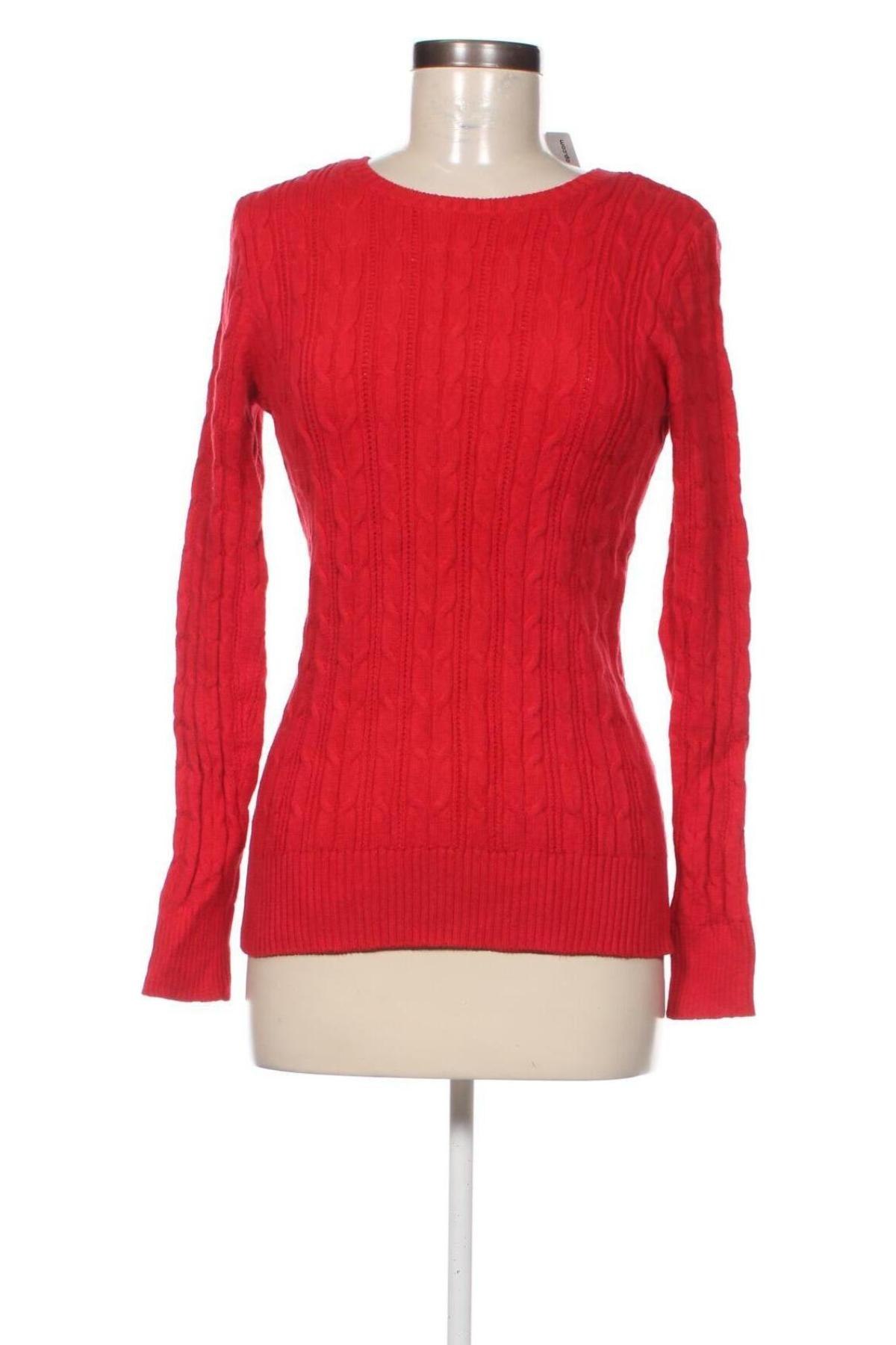 Damski sweter St. John's Bay, Rozmiar S, Kolor Czerwony, Cena 51,99 zł