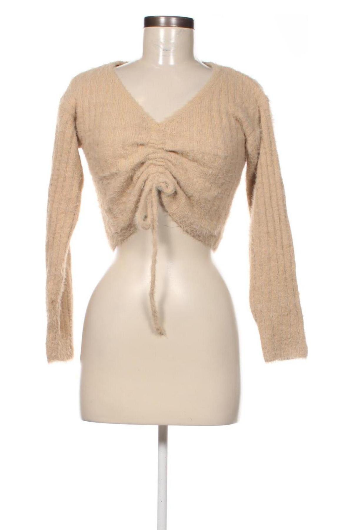 Damenpullover Zaful, Größe S, Farbe Beige, Preis 6,99 €