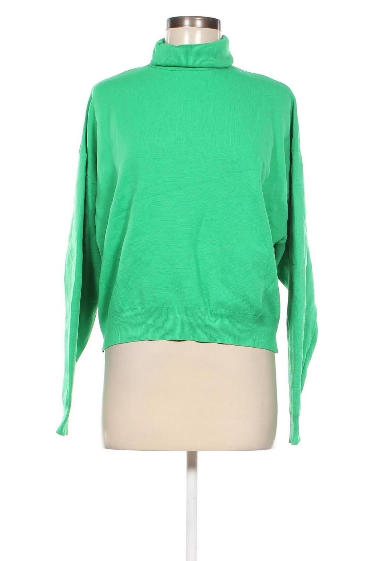 Pulover de femei Zara, Mărime M, Culoare Verde, Preț 48,99 Lei