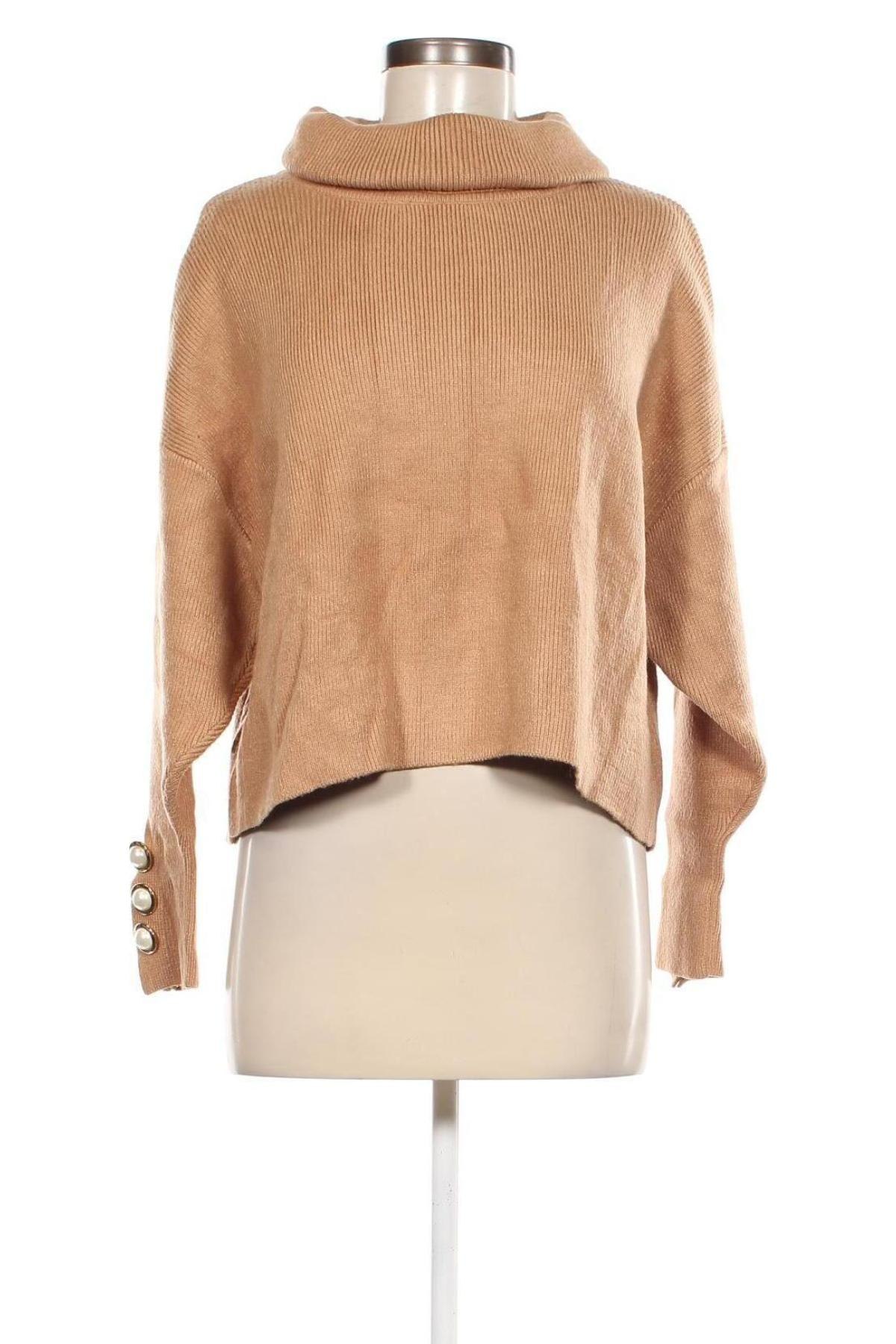 Damenpullover Zara, Größe L, Farbe Beige, Preis 10,99 €