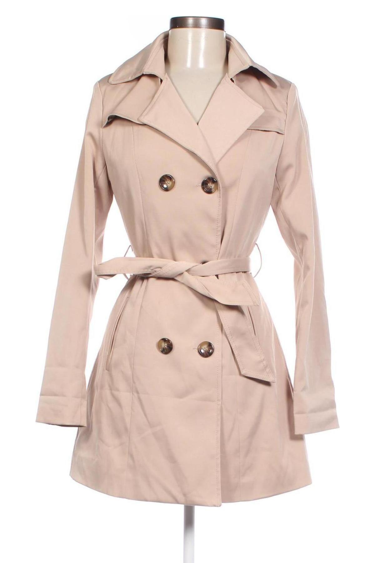 Damen Trenchcoat, Größe S, Farbe Beige, Preis 16,99 €