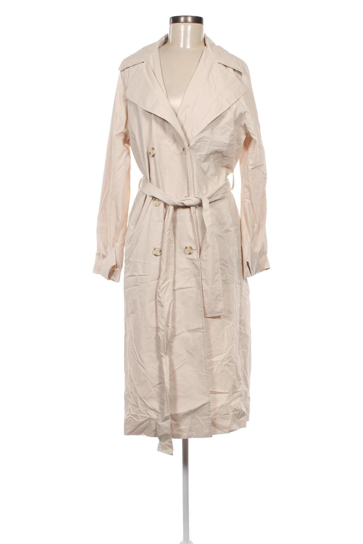 Damen Trenchcoat Gina Tricot, Größe M, Farbe Beige, Preis 13,99 €