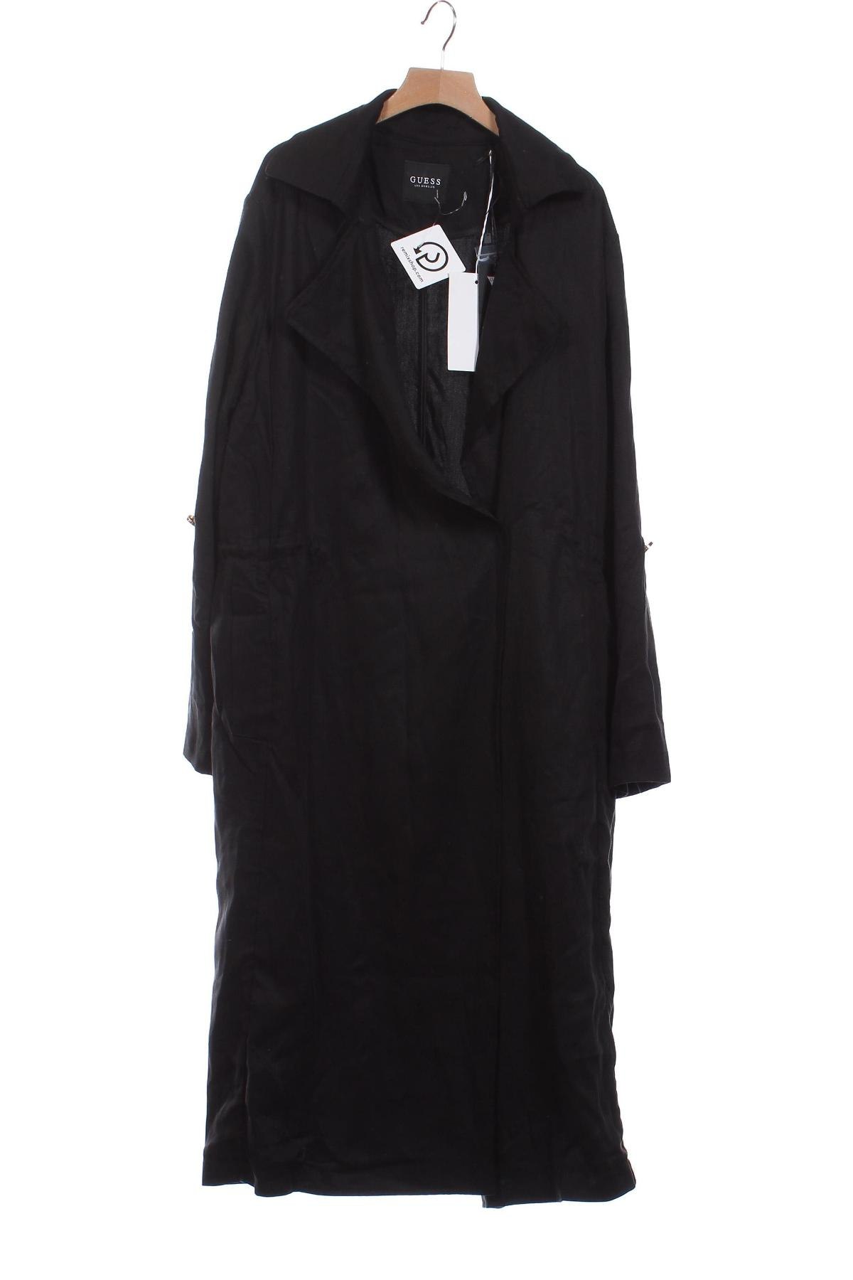 Trench de femei Guess, Mărime XS, Culoare Negru, Preț 427,30 Lei