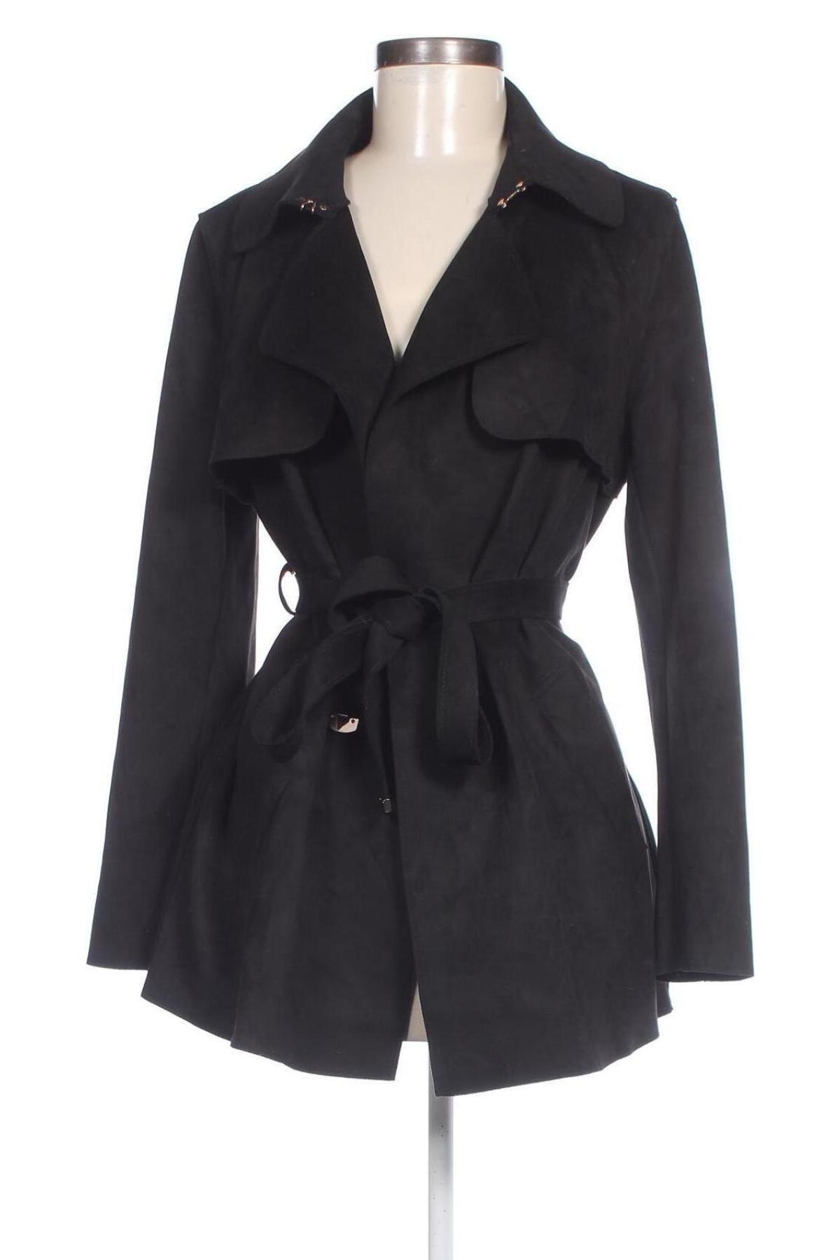 Damen Trenchcoat H&M, Größe S, Farbe Schwarz, Preis 47,99 €