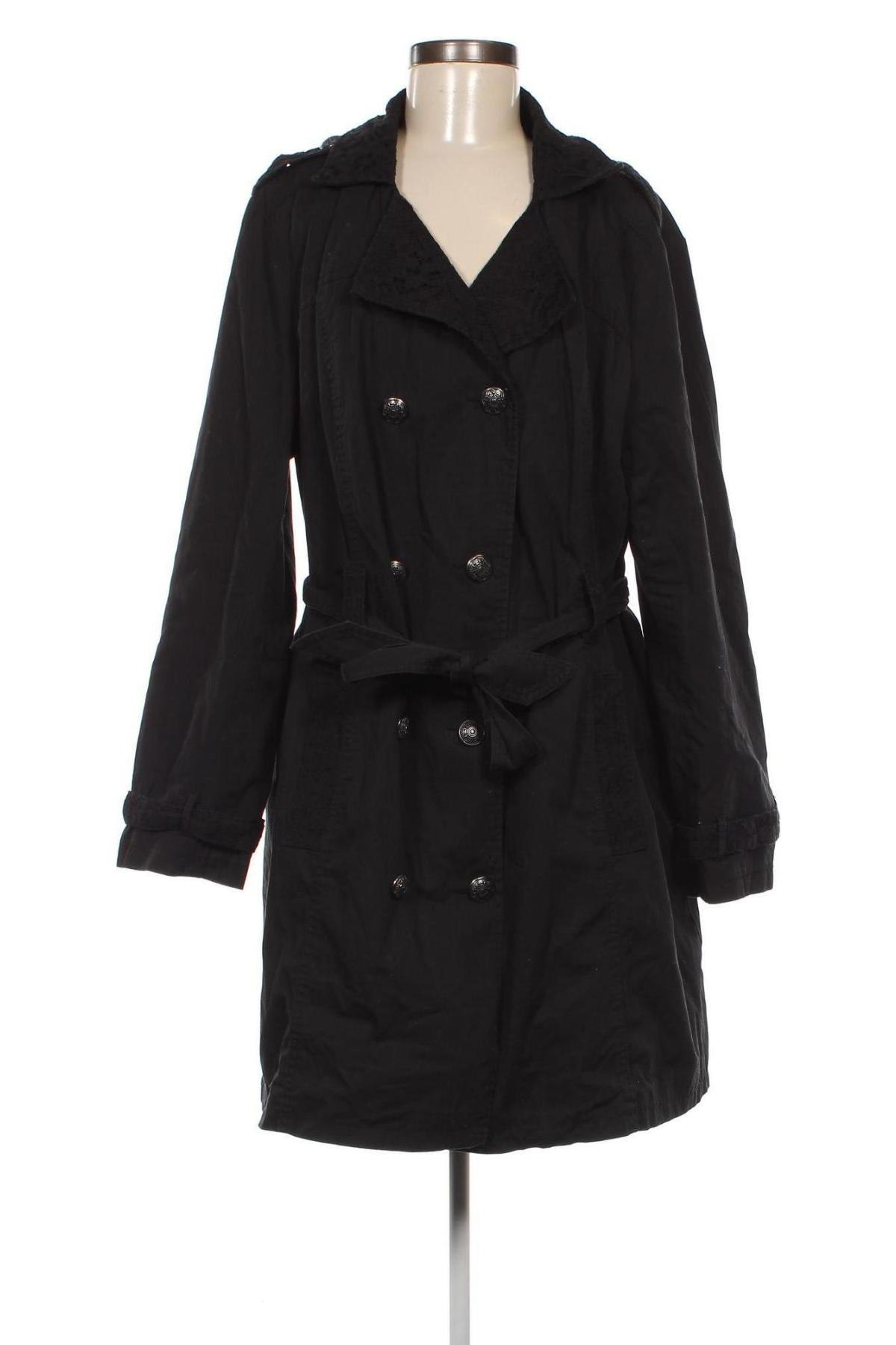 Trench de femei Sheego, Mărime XL, Culoare Negru, Preț 171,99 Lei