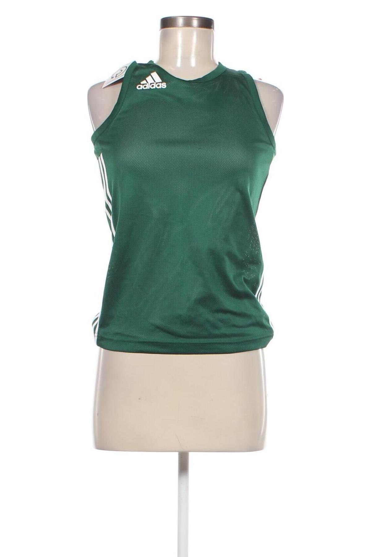 Damen Sporttop Adidas, Größe S, Farbe Grün, Preis 17,49 €