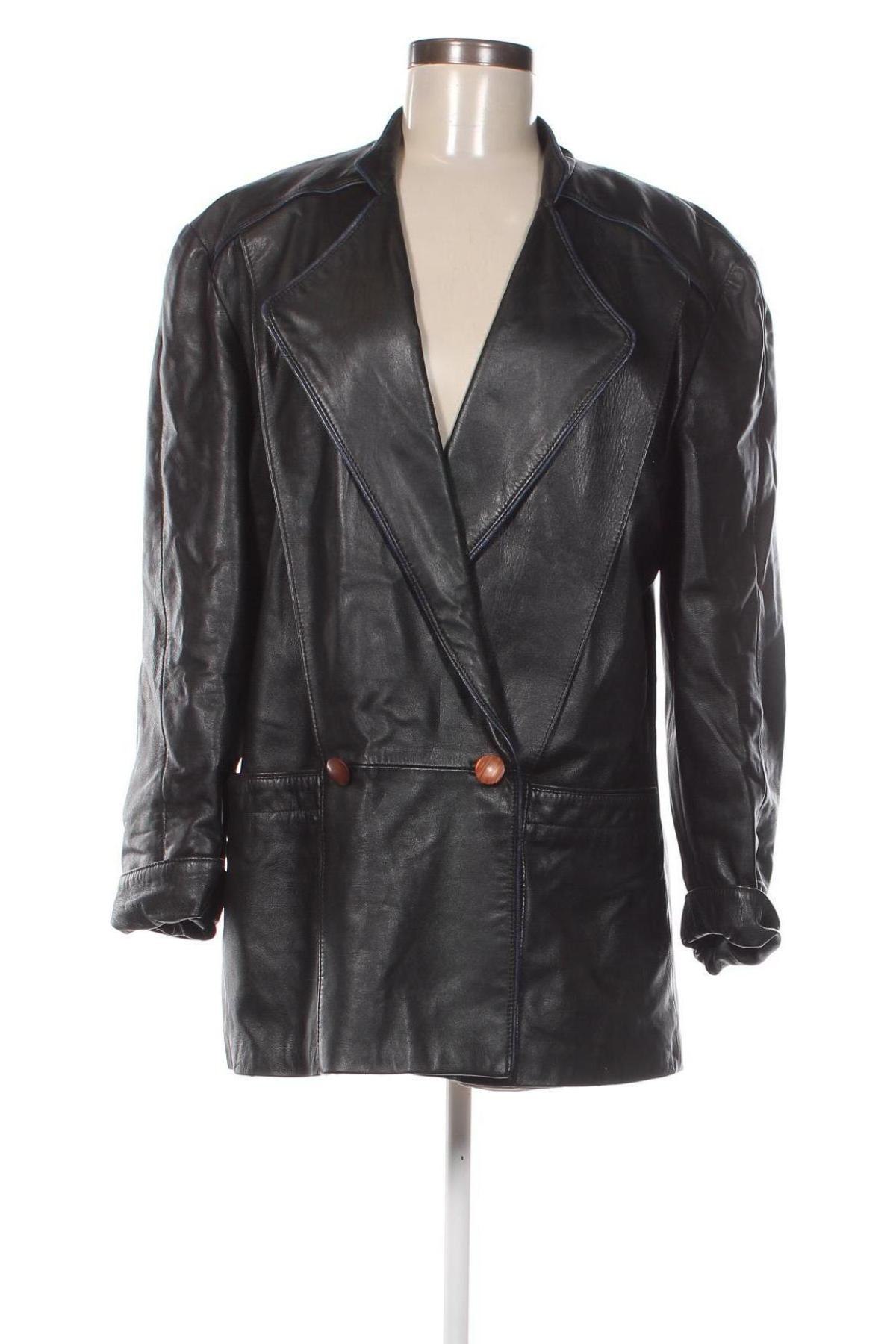 Damen Lederjacke, Größe M, Farbe Schwarz, Preis € 27,49