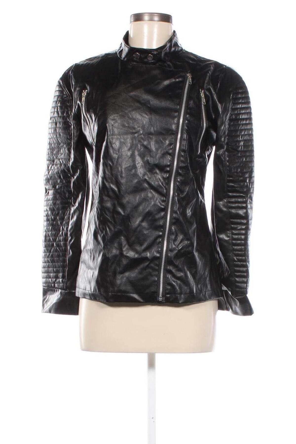 Damen Lederjacke, Größe S, Farbe Schwarz, Preis 20,99 €