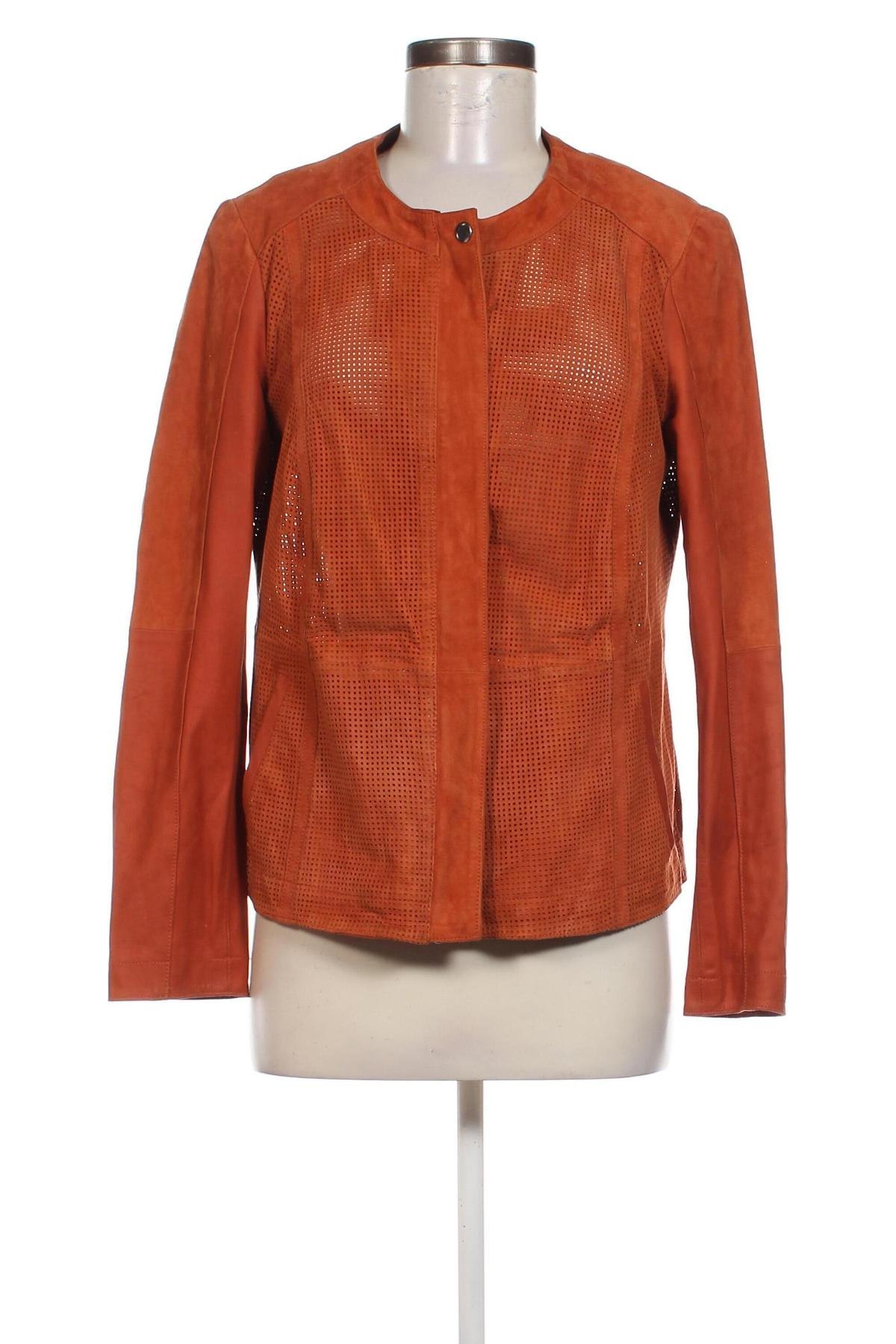 Damen Lederjacke, Größe M, Farbe Rot, Preis 37,99 €