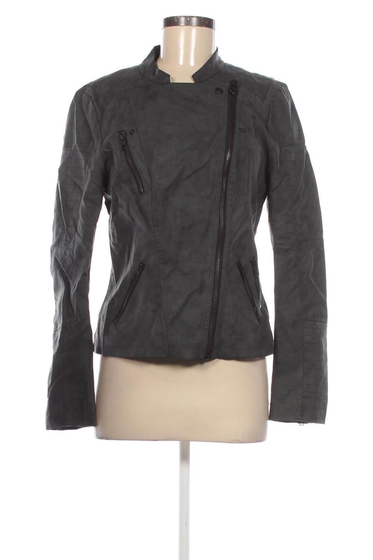 Damen Lederjacke ONLY, Größe M, Farbe Grau, Preis € 13,49