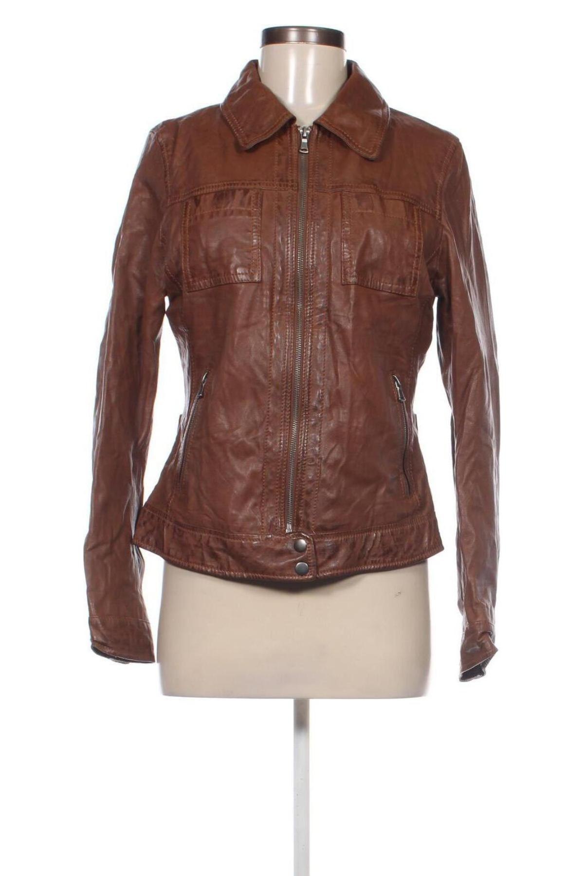 Damen Lederjacke Oakwood, Größe L, Farbe Braun, Preis 69,99 €