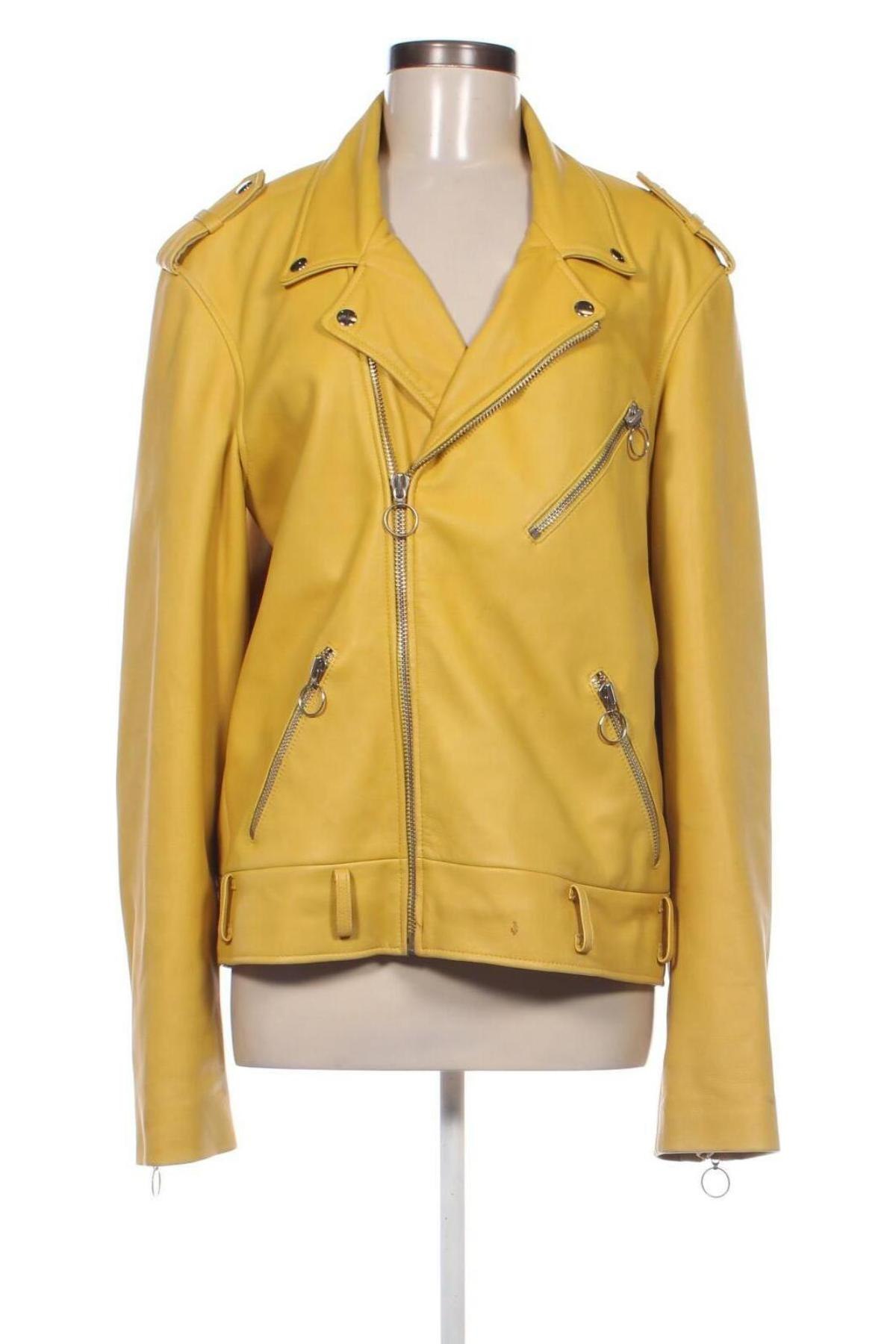 Damen Lederjacke Soulland, Größe L, Farbe Gelb, Preis € 137,00