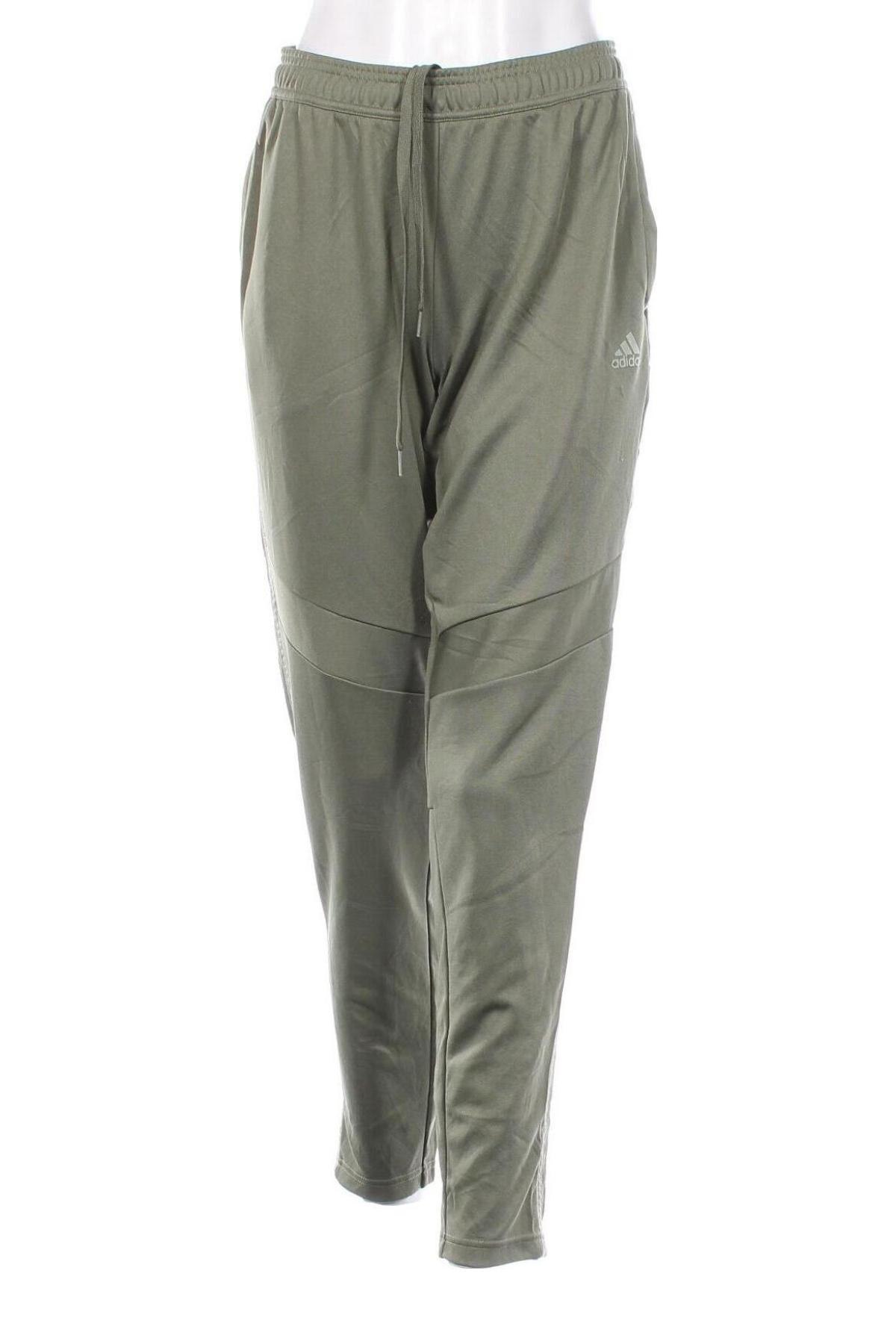 Pantaloni trening de femei Adidas, Mărime L, Culoare Verde, Preț 128,99 Lei