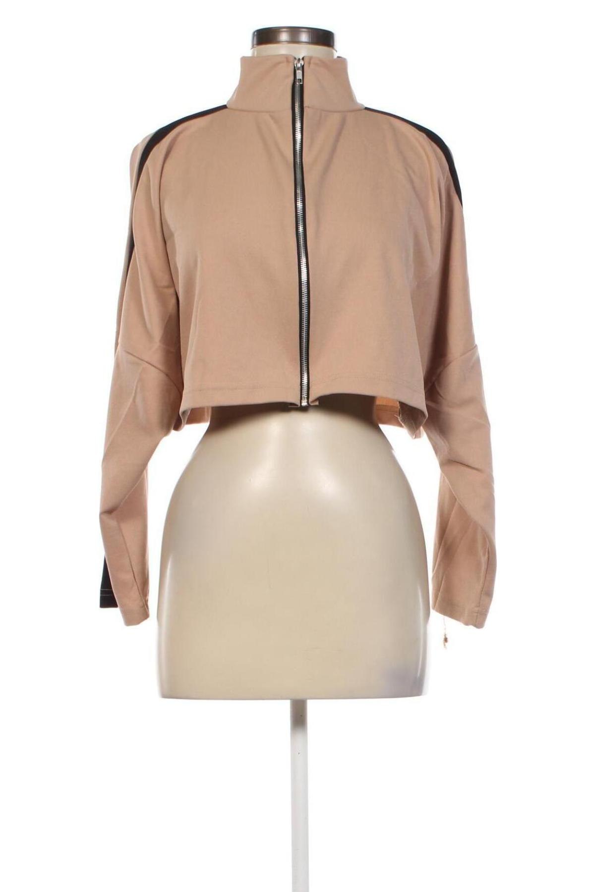 Damen Sportoberteil Boohoo, Größe M, Farbe Beige, Preis € 12,99