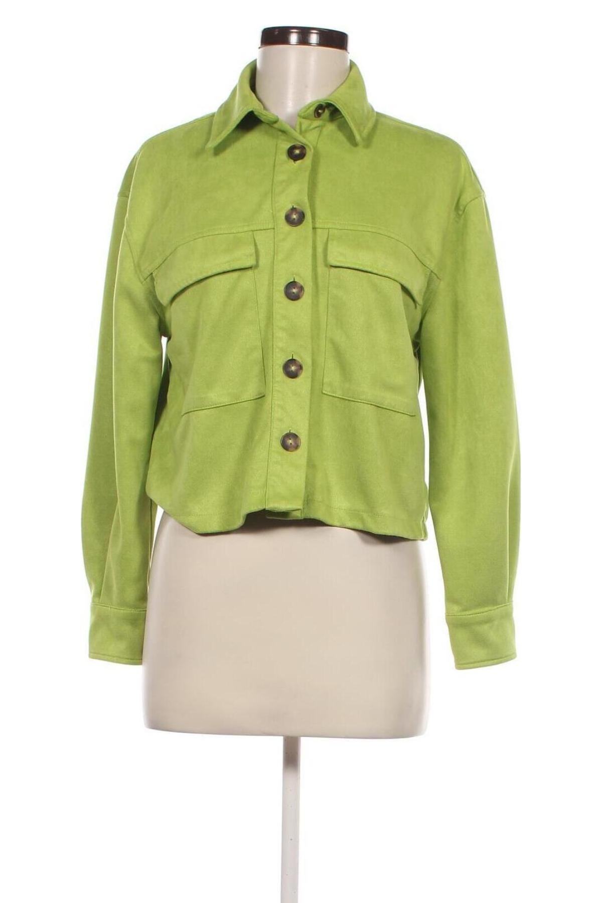 Geacă de femei Stradivarius, Mărime S, Culoare Verde, Preț 79,99 Lei