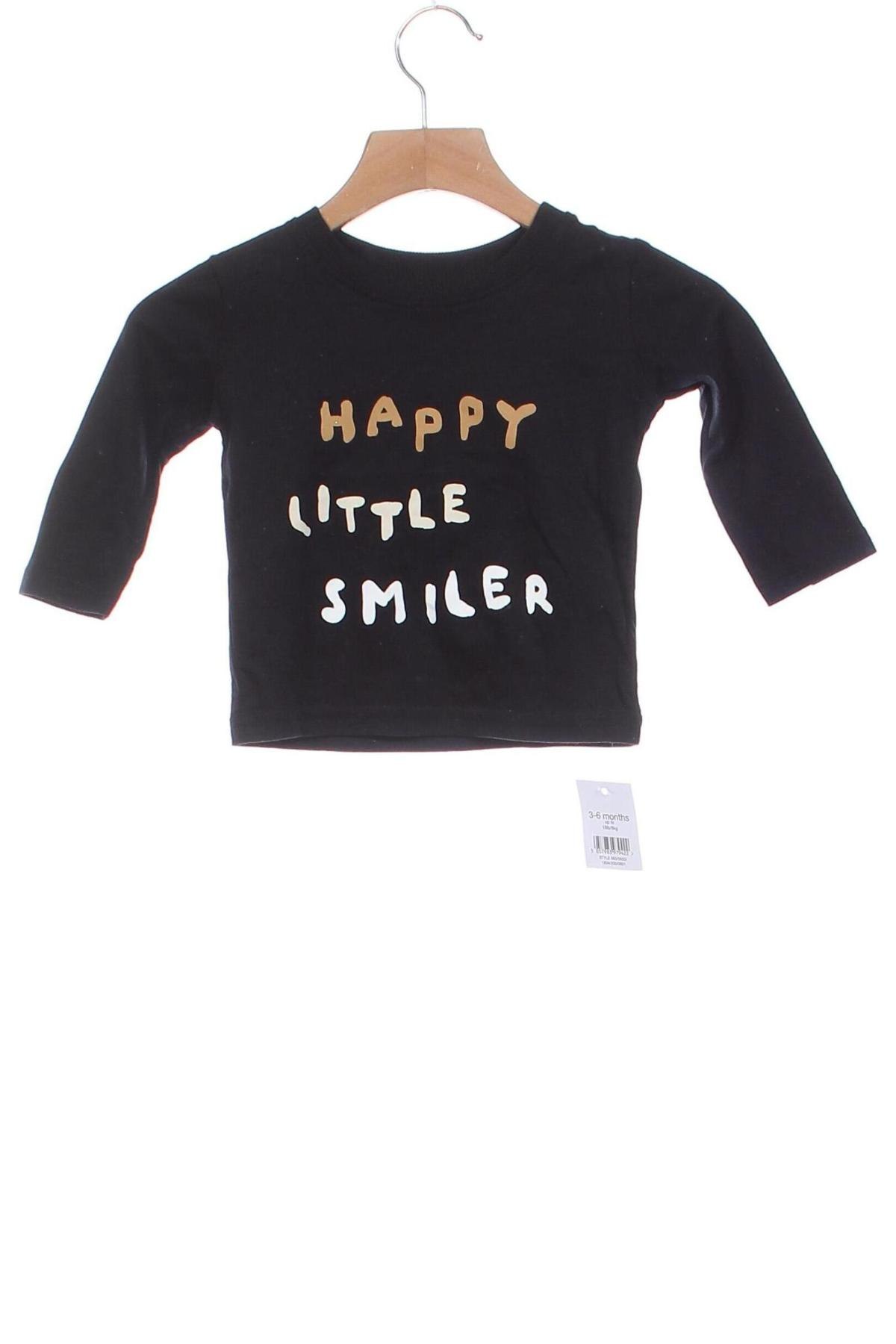 Kinder Shirt George, Größe 3-6m/ 62-68 cm, Farbe Schwarz, Preis 5,49 €