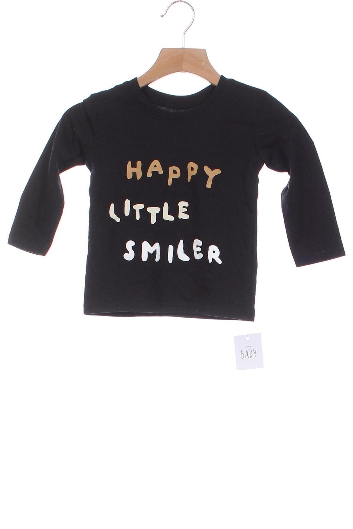 Kinder Shirt George, Größe 9-12m/ 74-80 cm, Farbe Schwarz, Preis € 5,99