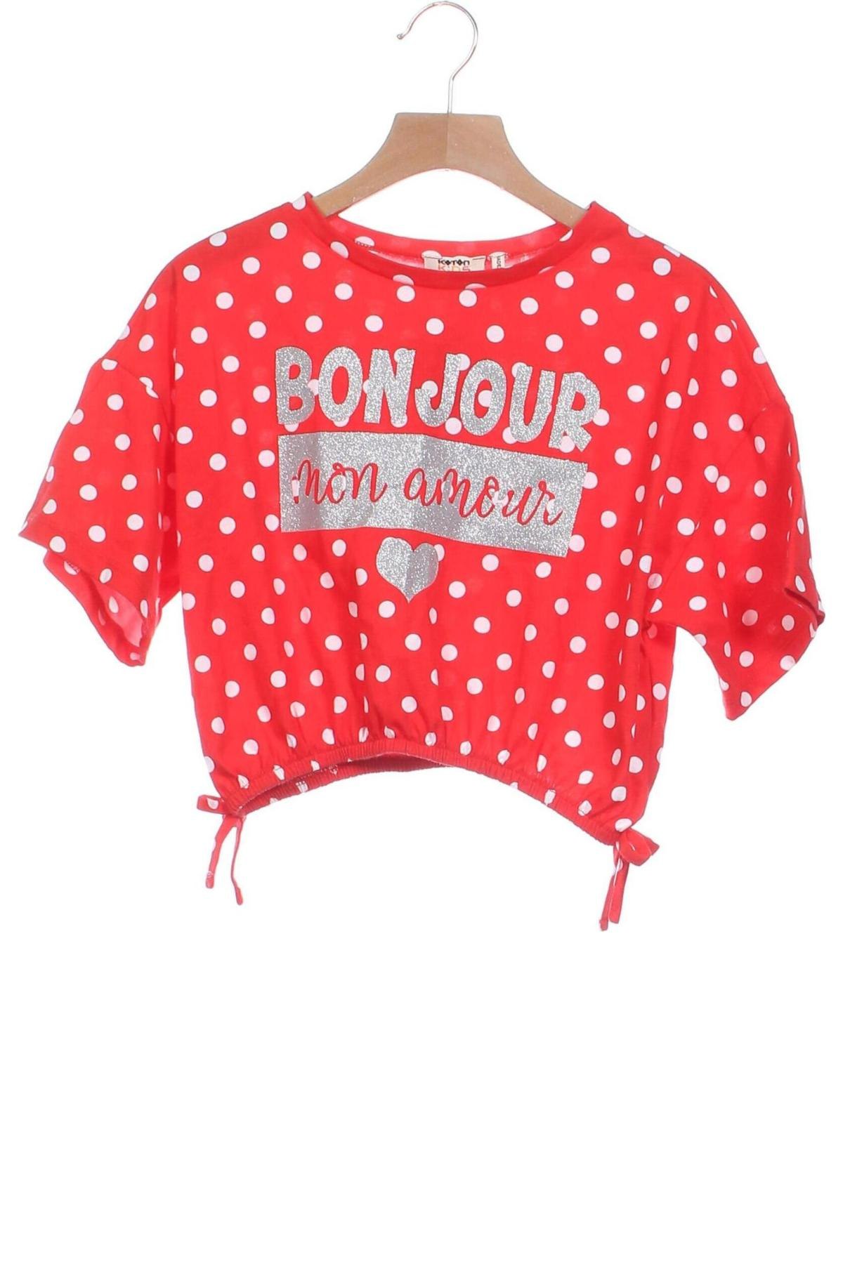 Kinder Shirt Koton, Größe 6-7y/ 122-128 cm, Farbe Rot, Preis 6,99 €