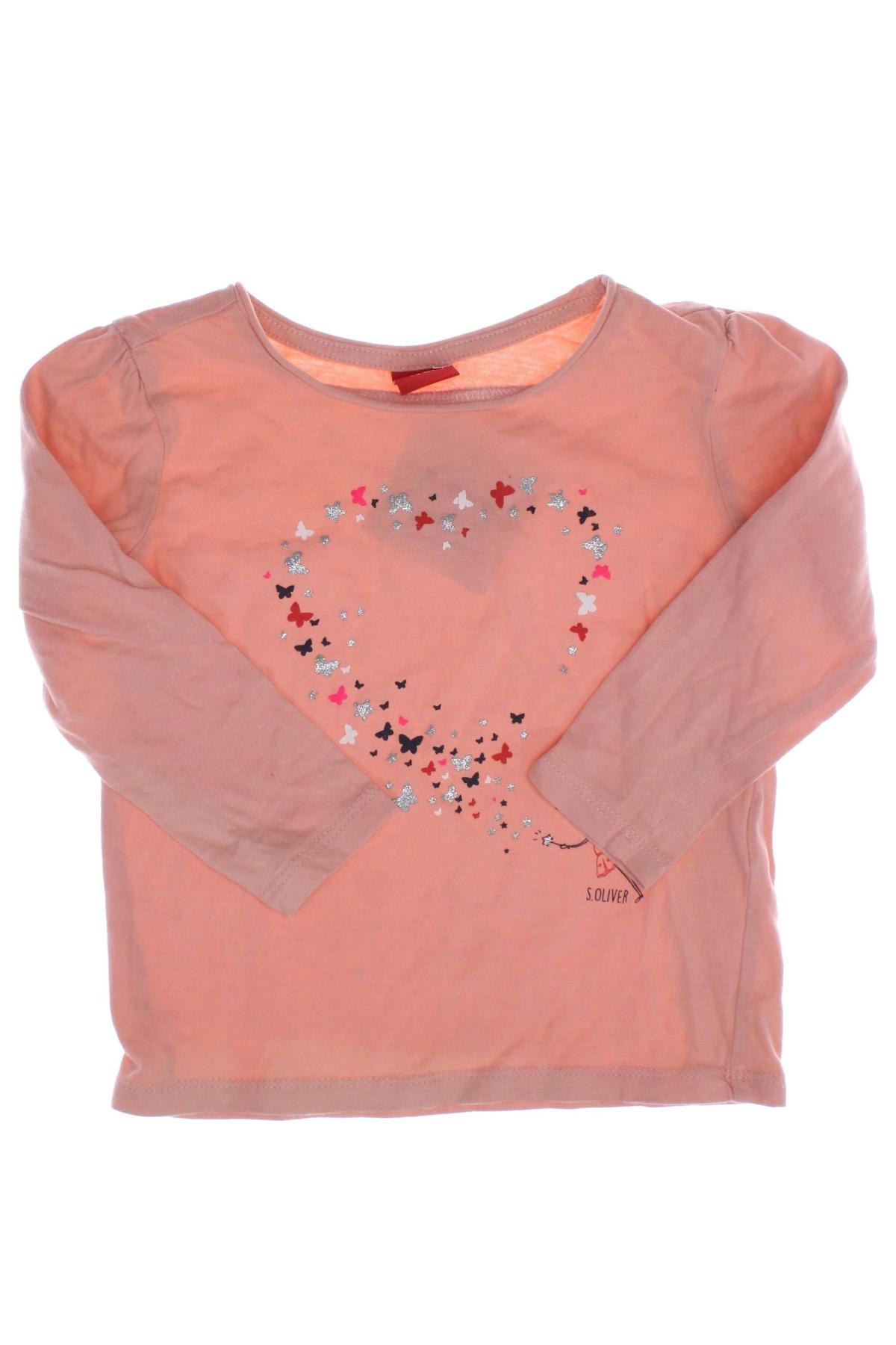 Kinder Shirt S.Oliver, Größe 18-24m/ 86-98 cm, Farbe Rosa, Preis 6,99 €