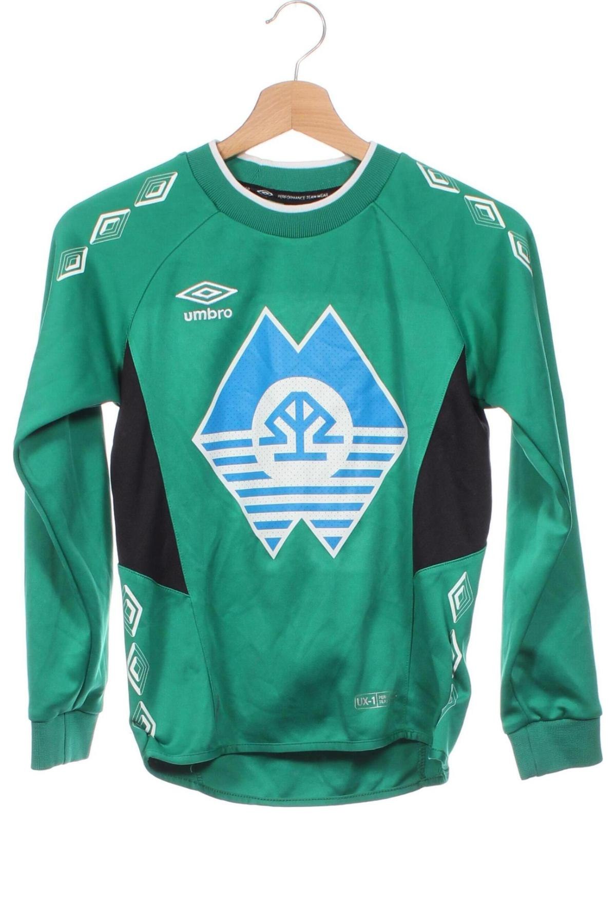 Детска блуза Umbro, Размер 11-12y/ 152-158 см, Цвят Зелен, Цена 10,99 лв.