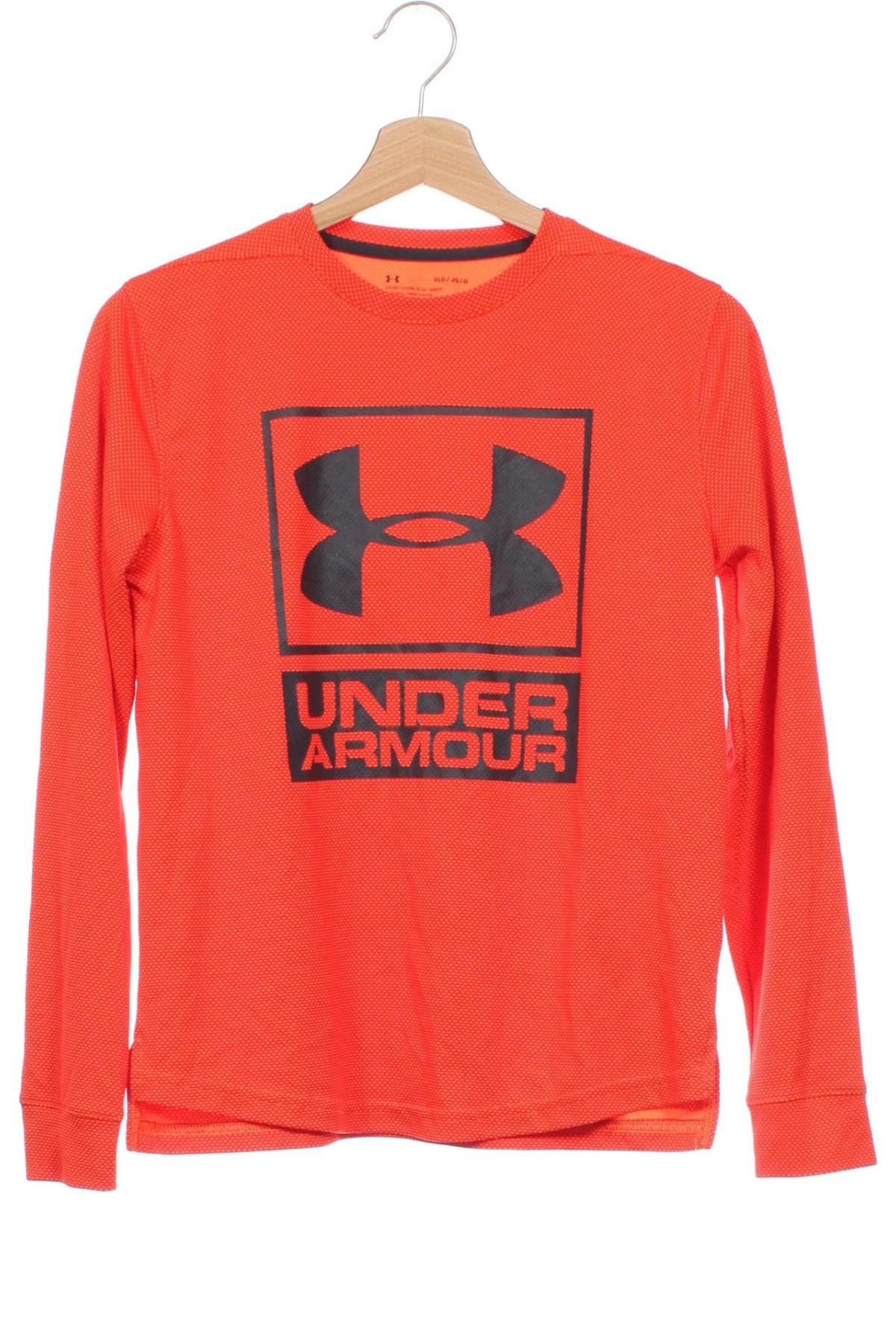 Детска блуза Under Armour, Размер 14-15y/ 168-170 см, Цвят Оранжев, Цена 27,49 лв.