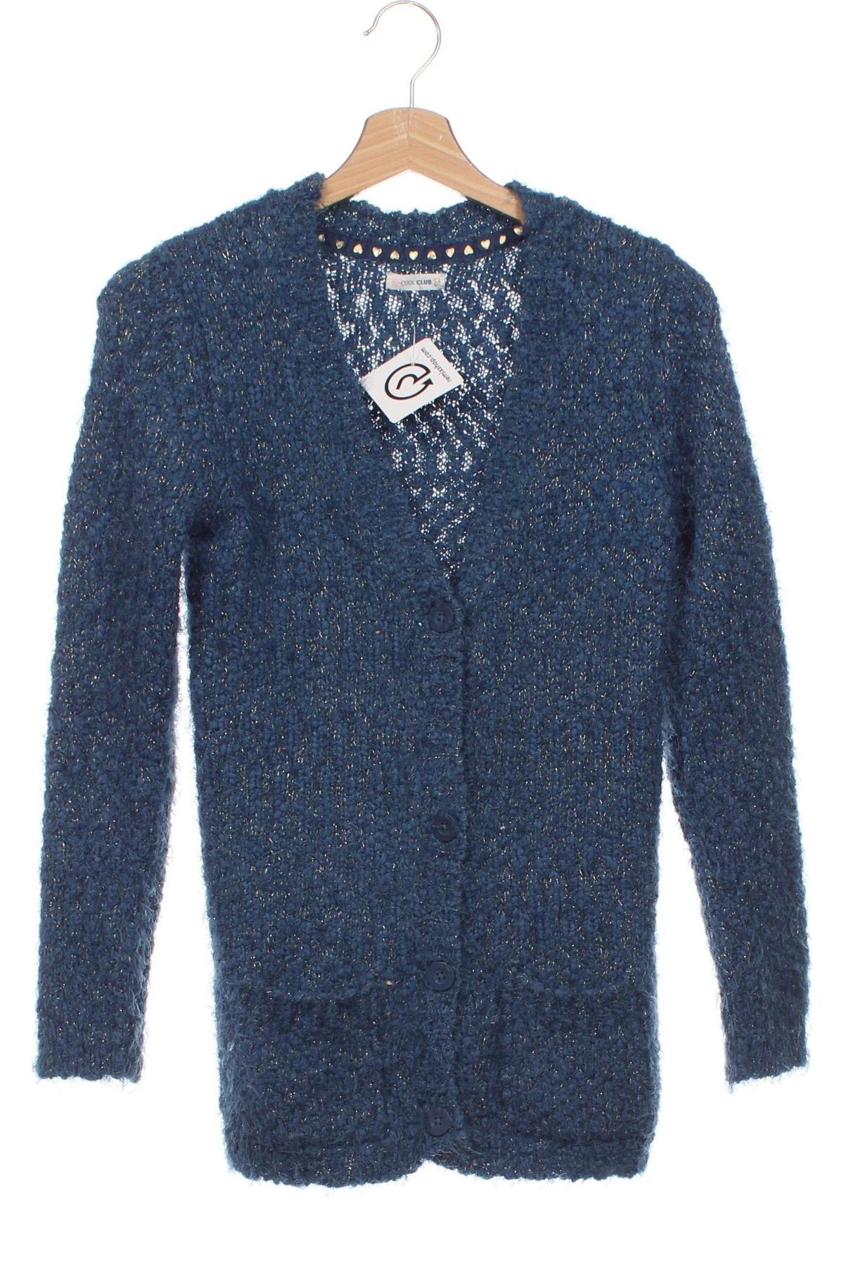 Kinder Strickjacke Coolclub, Größe 12-13y/ 158-164 cm, Farbe Blau, Preis 5,99 €