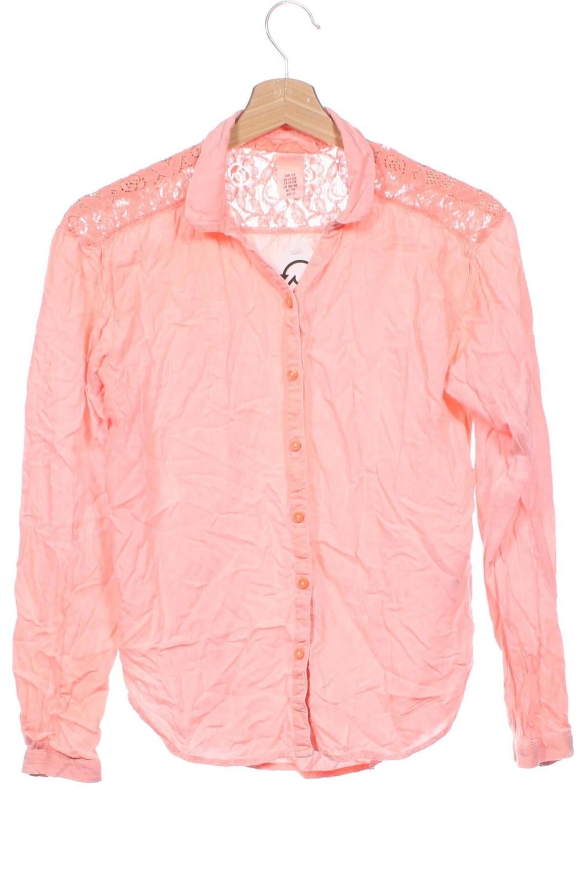 Kinderhemd H&M L.O.G.G., Größe 11-12y/ 152-158 cm, Farbe Orange, Preis € 4,99