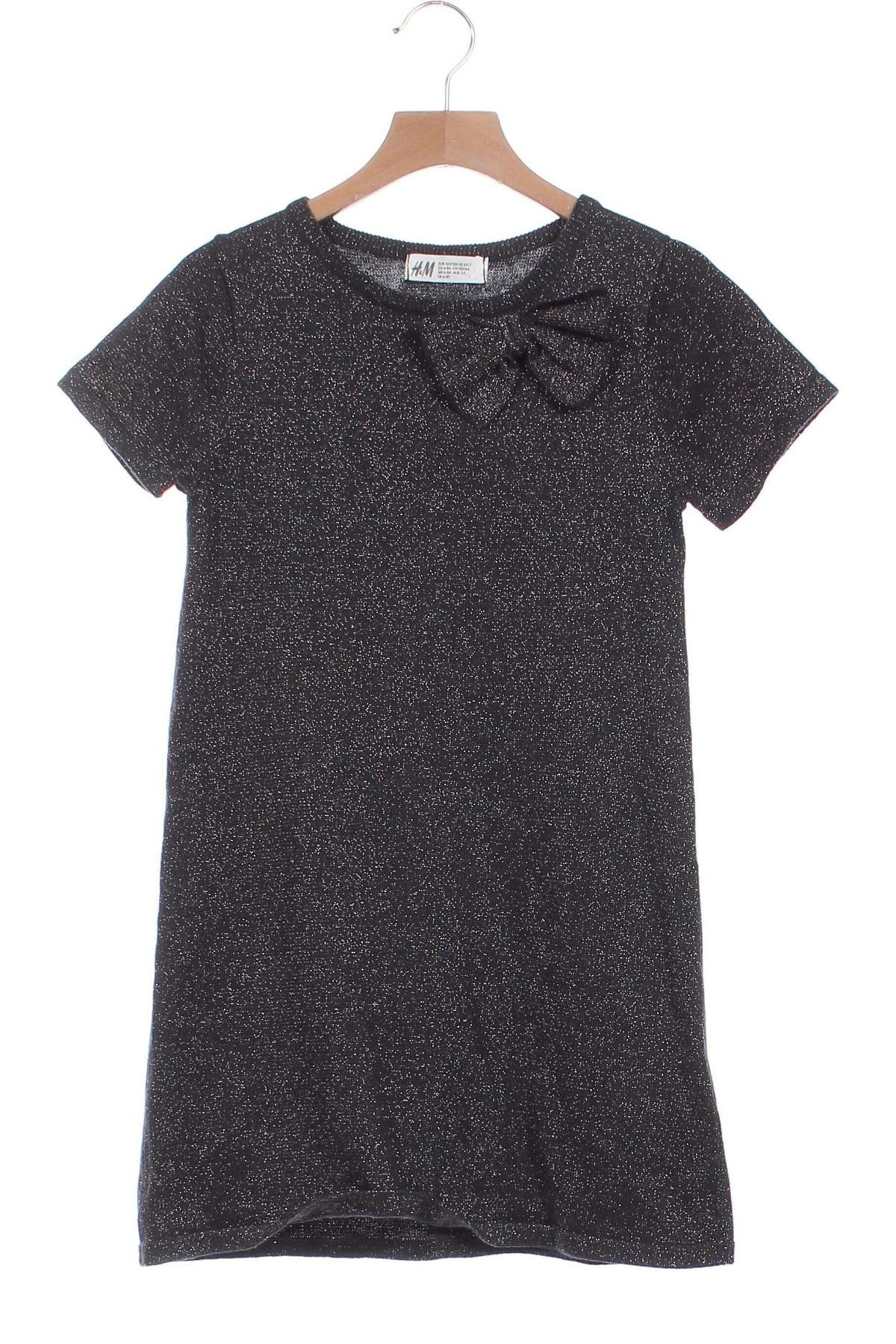 Kinderkleid H&M, Größe 6-7y/ 122-128 cm, Farbe Grau, Preis 6,99 €