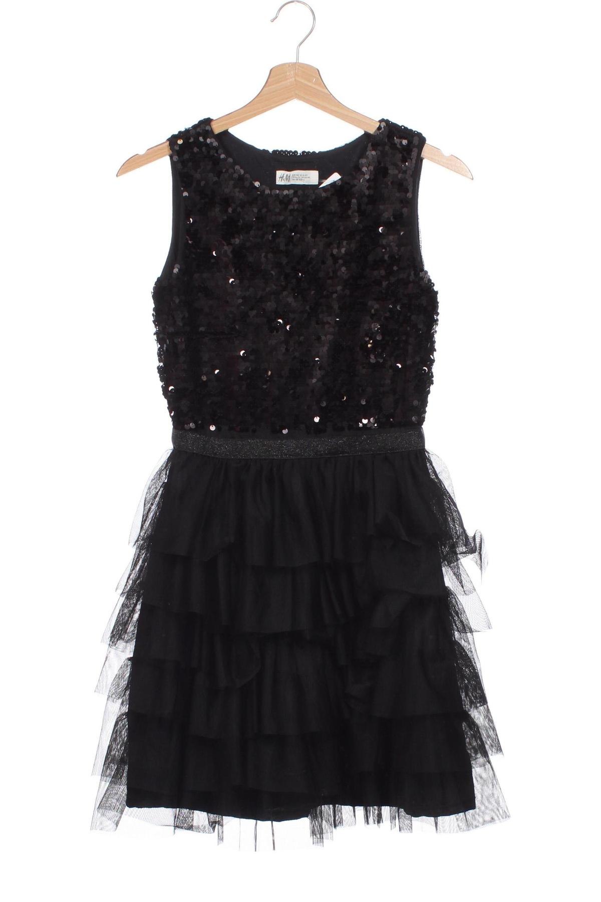 Kinderkleid H&M, Größe 12-13y/ 158-164 cm, Farbe Schwarz, Preis € 13,99