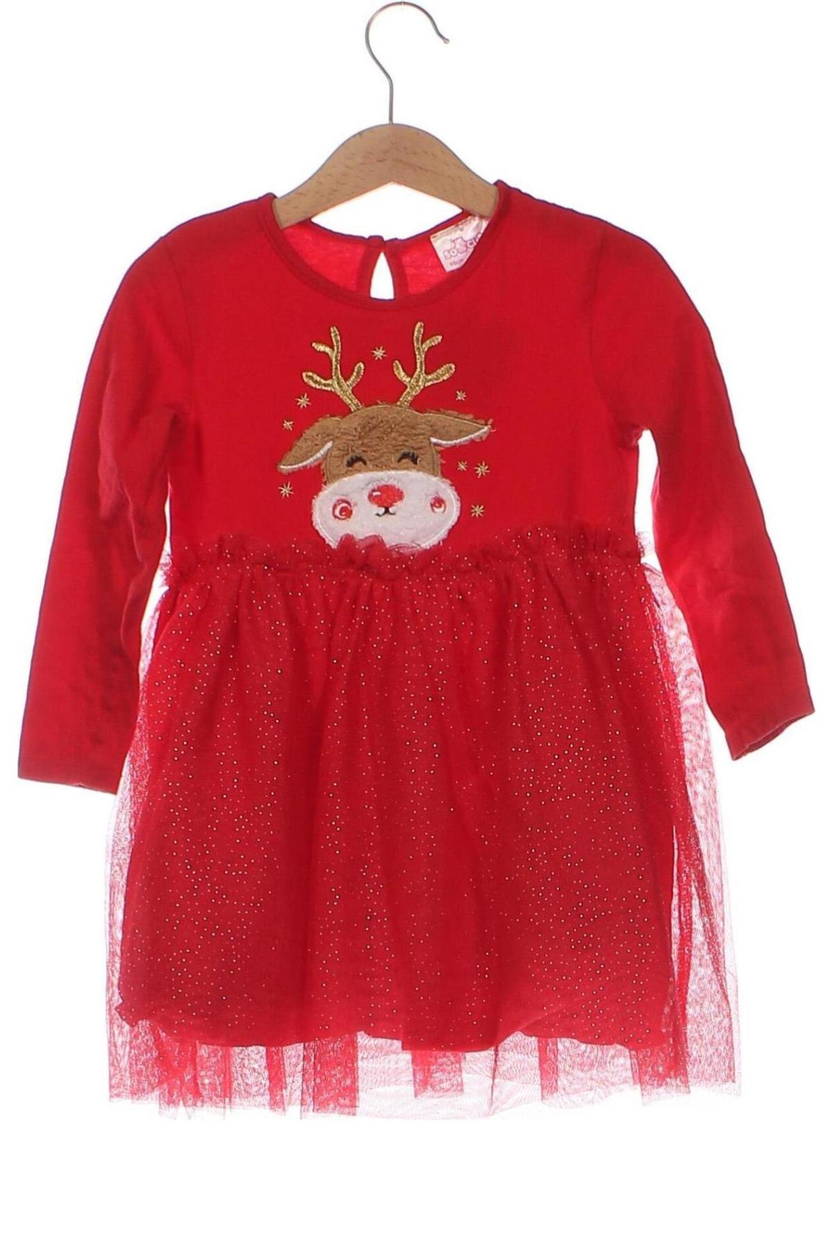 Kinderkleid Pepco, Größe 2-3y/ 98-104 cm, Farbe Rot, Preis 11,76 €