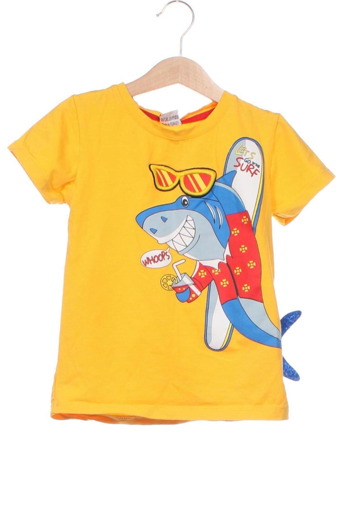 Kinder T-Shirt, Größe 6-7y/ 122-128 cm, Farbe Gelb, Preis € 3,99