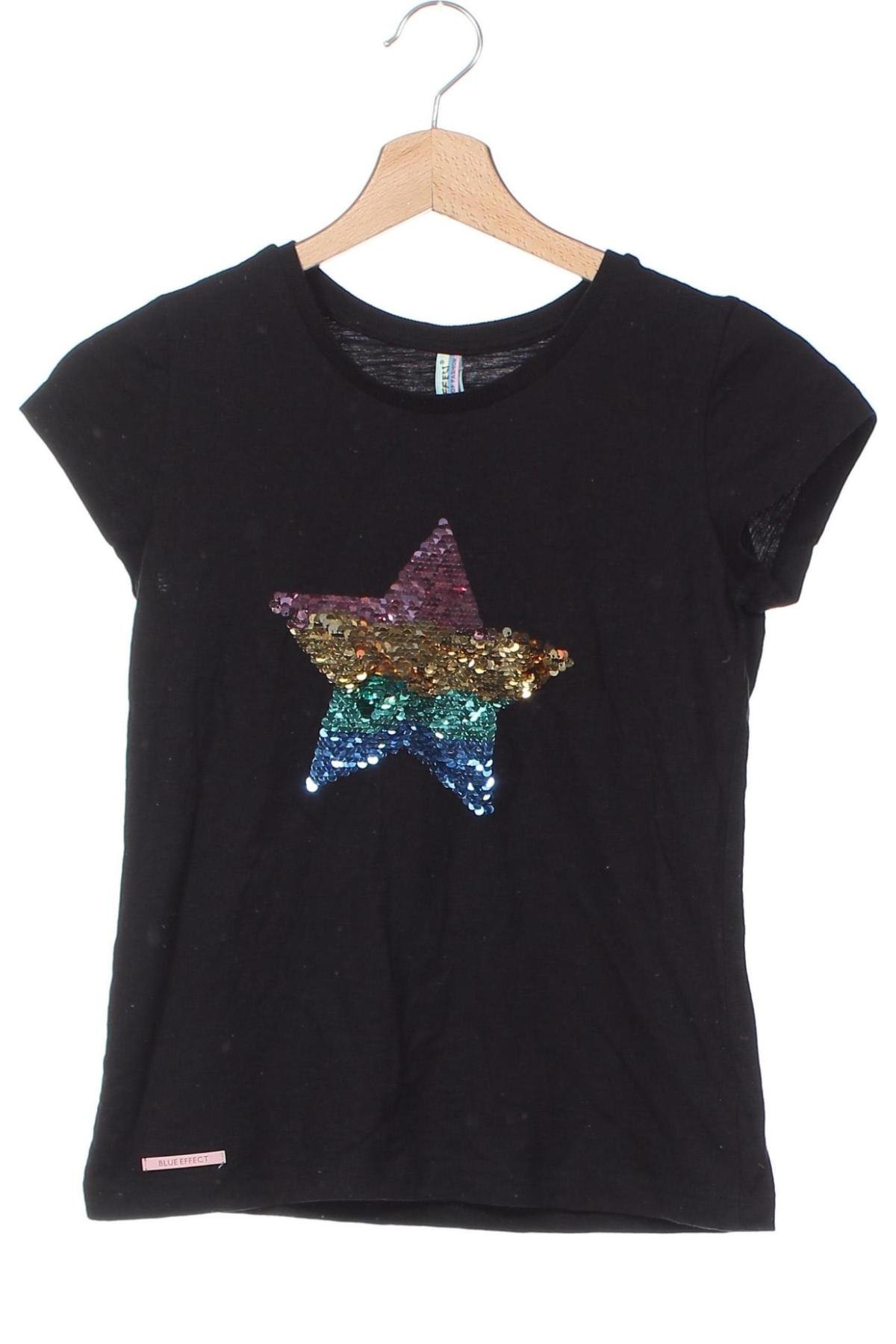 Kinder T-Shirt Blue Effect, Größe 11-12y/ 152-158 cm, Farbe Schwarz, Preis € 3,99