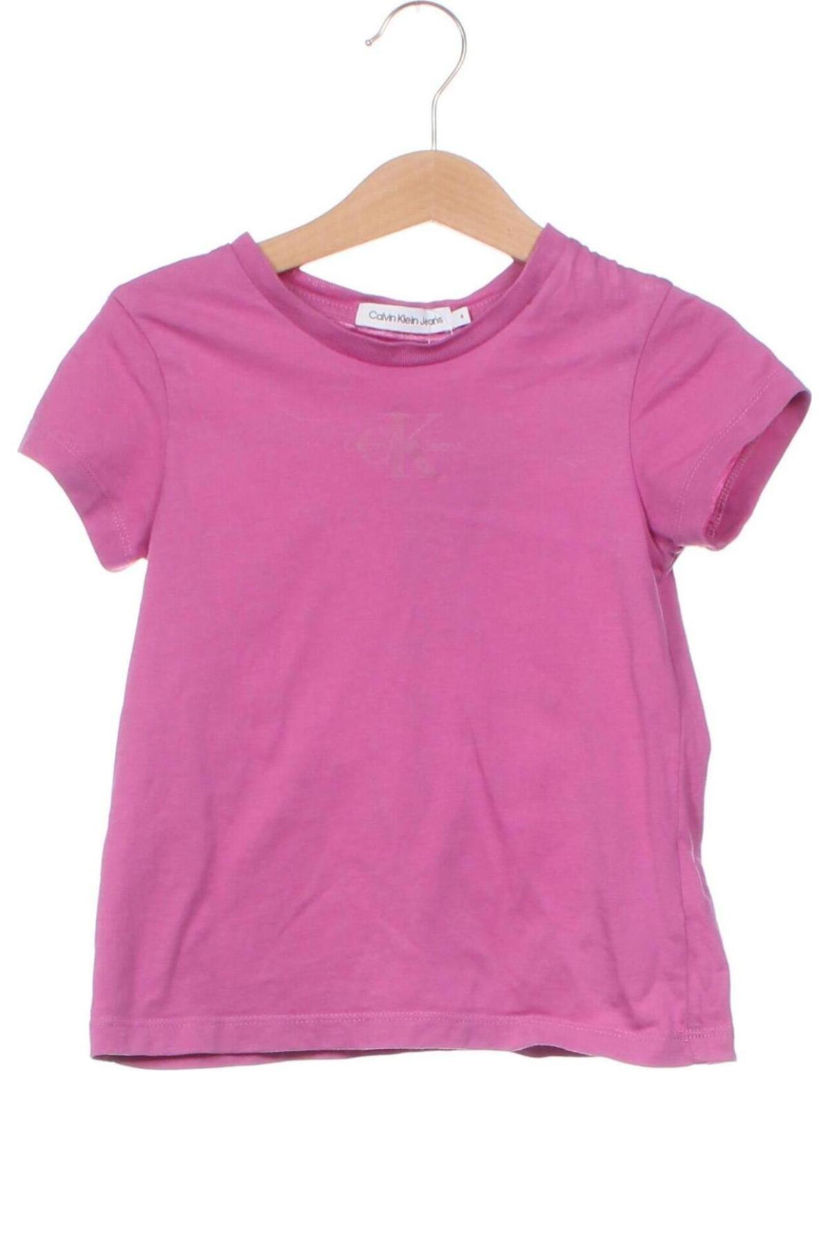 Kinder T-Shirt Calvin Klein Jeans, Größe 3-4y/ 104-110 cm, Farbe Lila, Preis 24,49 €