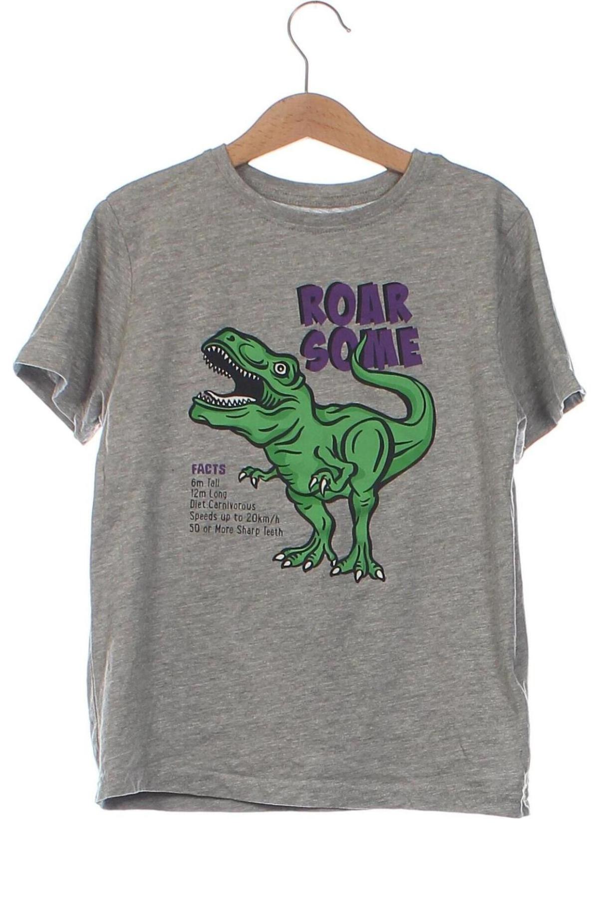 Kinder T-Shirt Primark, Größe 7-8y/ 128-134 cm, Farbe Grau, Preis 3,99 €