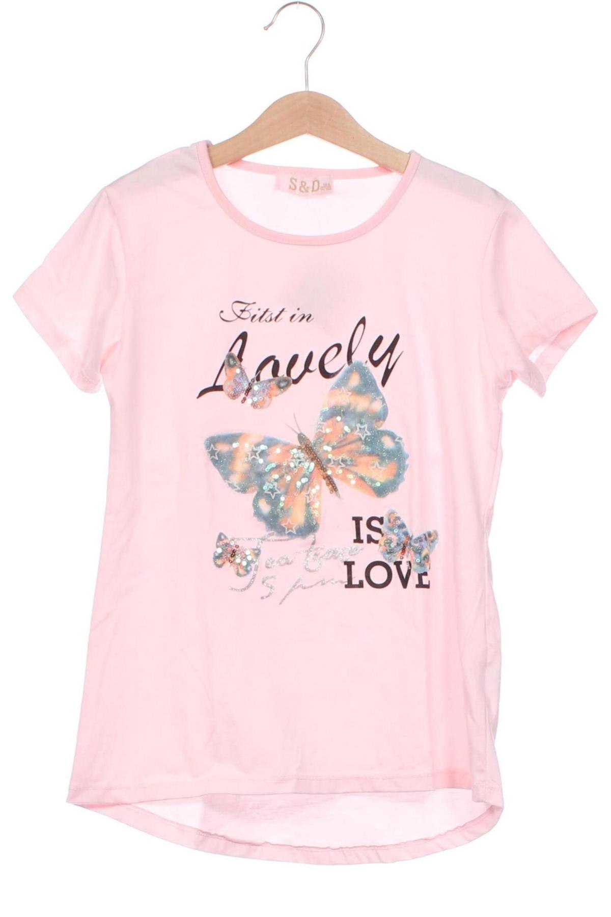 Kinder T-Shirt S&D, Größe 12-13y/ 158-164 cm, Farbe Rosa, Preis € 6,06