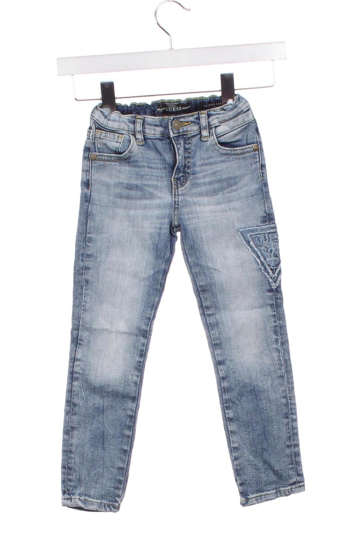 Dziecięce jeansy Guess, Rozmiar 5-6y/ 116-122 cm, Kolor Niebieski, Cena 73,99 zł