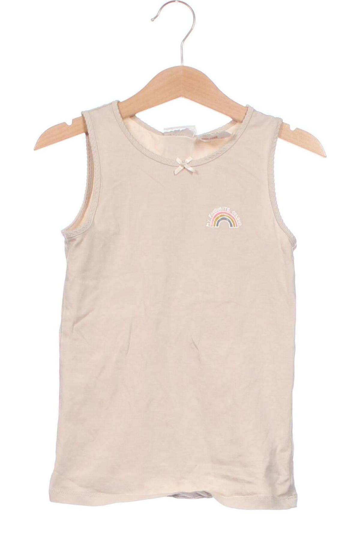 Kinder Top H&M, Größe 6-7y/ 122-128 cm, Farbe Beige, Preis 2,99 €