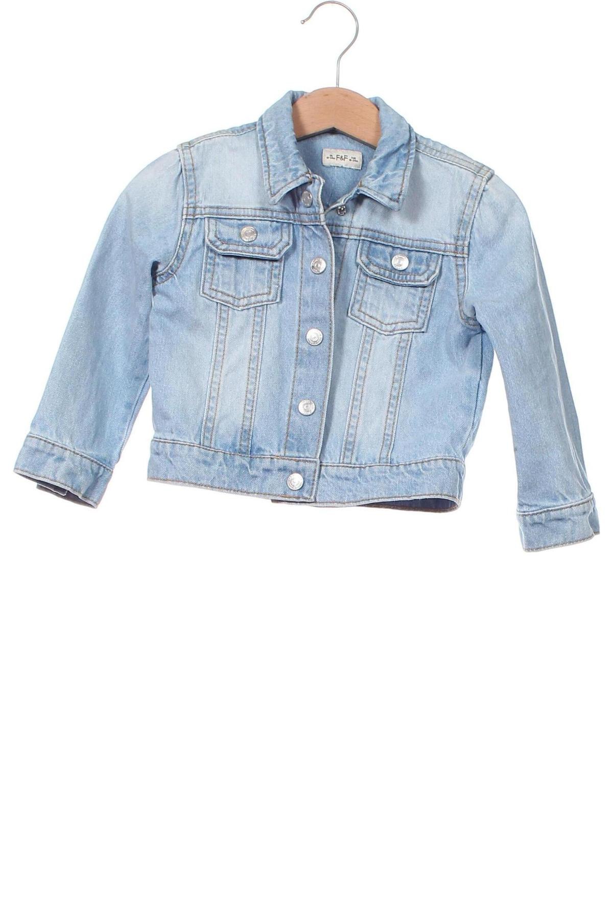 Kinder Jeansjacke F&F, Größe 18-24m/ 86-98 cm, Farbe Blau, Preis € 10,99