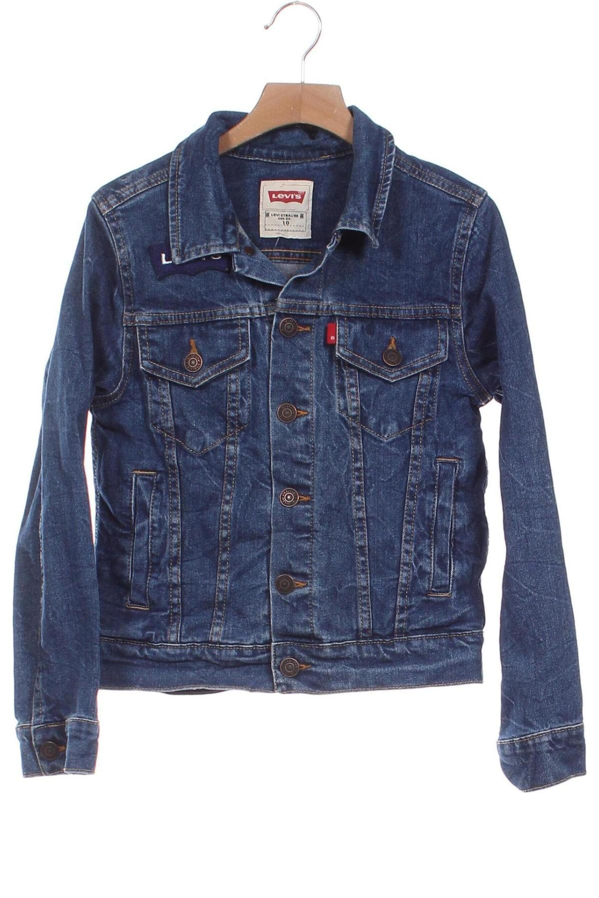 Geacă de blugi, pentru copii Levi's, Mărime 9-10y/ 140-146 cm, Culoare Albastru, Preț 173,47 Lei